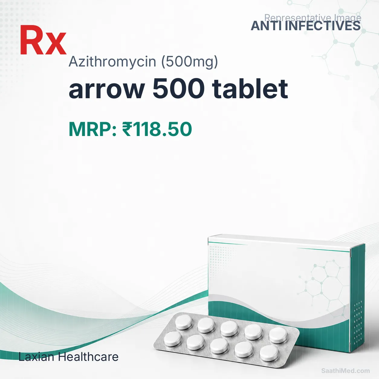 arrow 500 tablet Allopathy (Azithromycin (500mg)) - Uses in Hindi, Side Effects, Substitutes & Price in India