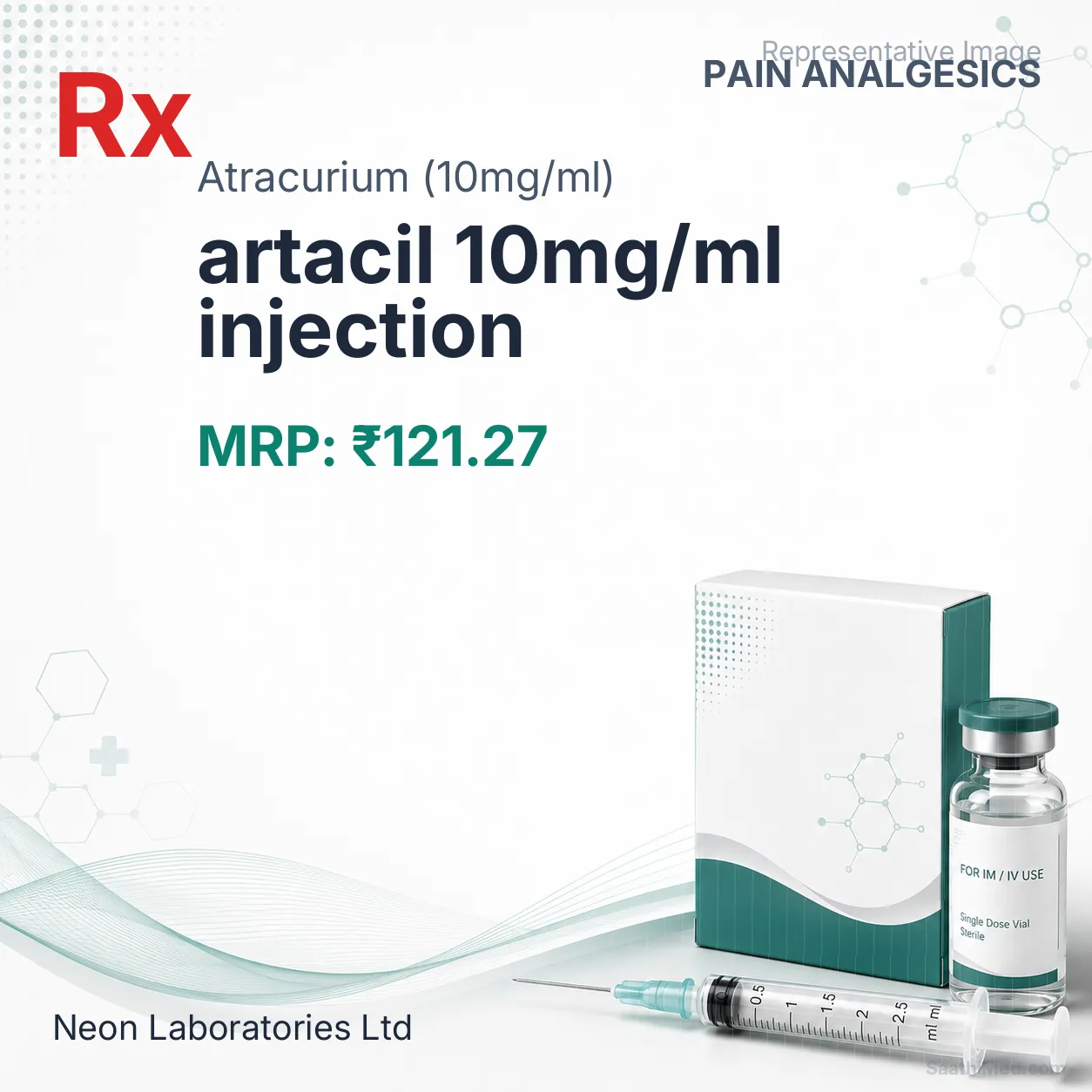 artacil 10mg/ml injection Allopathy (Atracurium (10mg/ml)) - Uses in Hindi, Side Effects, Substitutes & Price in India