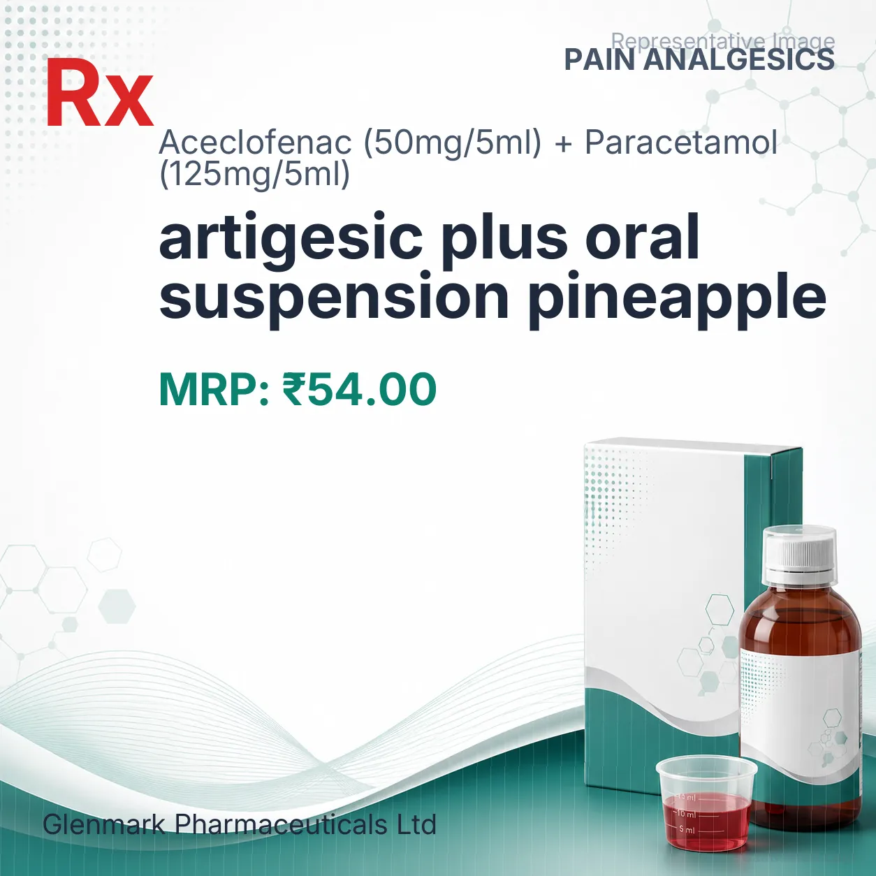 artigesic plus oral suspension pineapple Allopathy (Aceclofenac (50mg/5ml)) - Uses in Hindi, Side Effects, Substitutes & Price in India