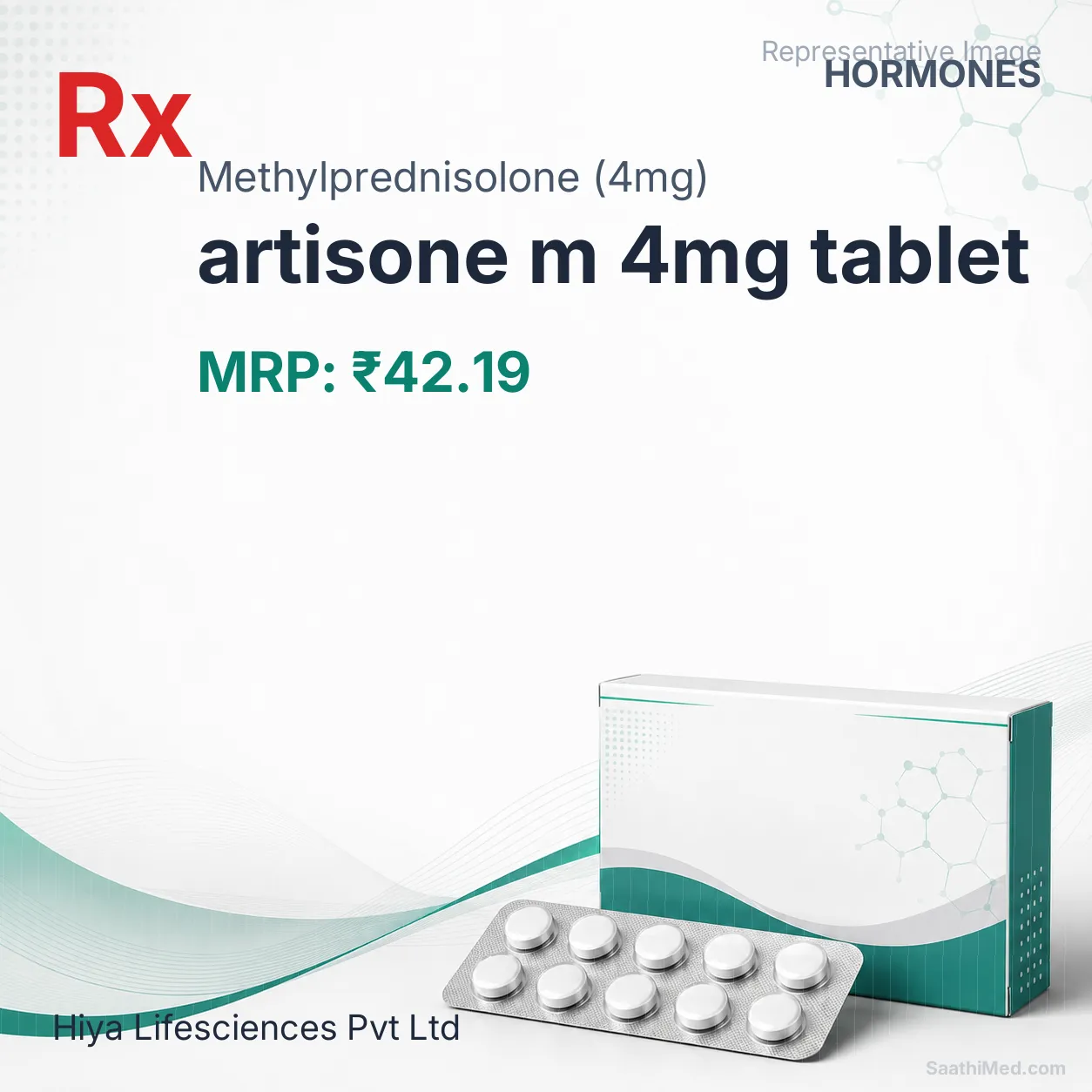 artisone m 4mg tablet Allopathy (Methylprednisolone (4mg)) - Uses in Hindi, Side Effects, Substitutes & Price in India