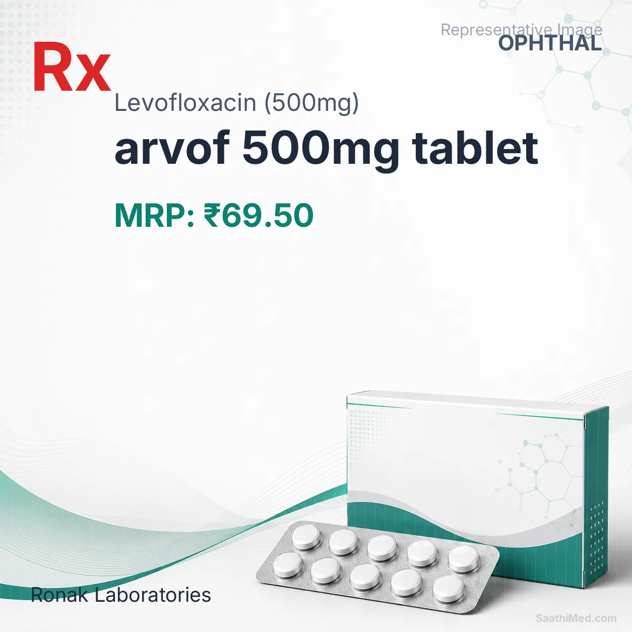arvof 500mg tablet Allopathy (Levofloxacin (500mg)) - Uses in Hindi, Side Effects, Substitutes & Price in India