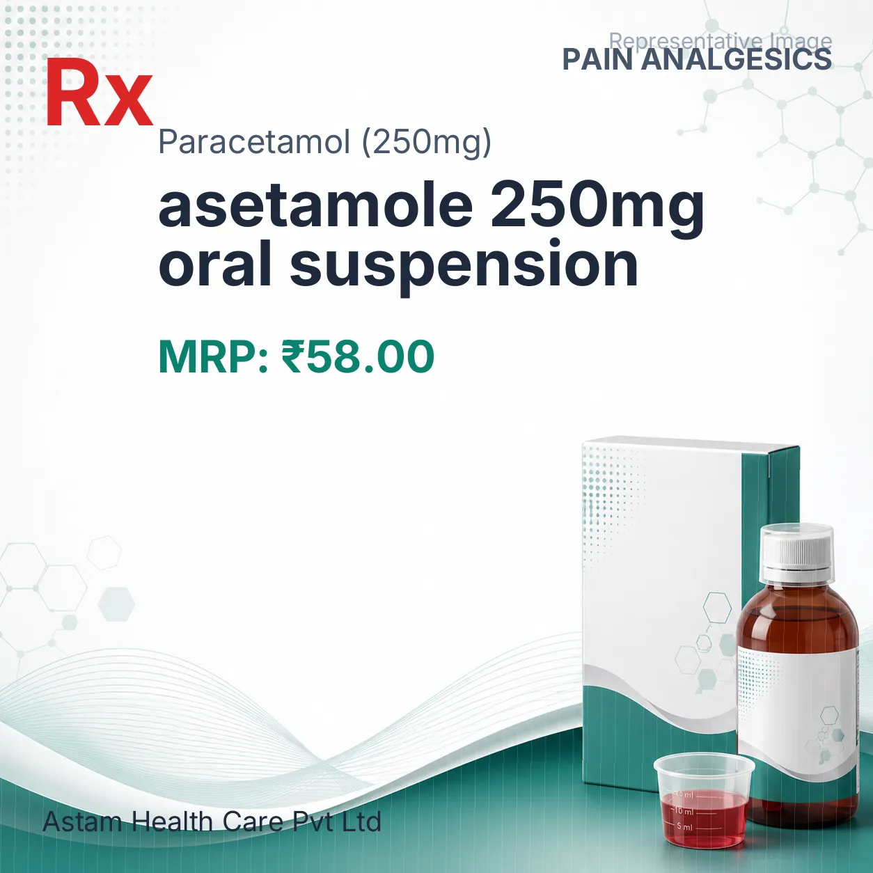 asetamole 250mg oral suspension Allopathy (Paracetamol (250mg)) - Uses in Hindi, Side Effects, Substitutes & Price in India