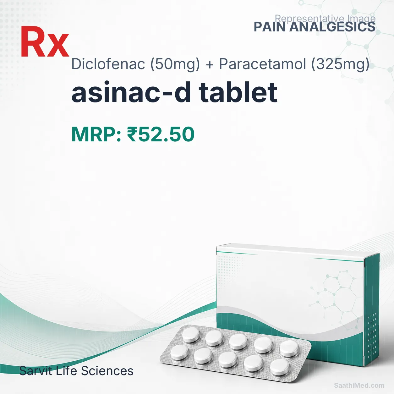asinac-d tablet Allopathy (Diclofenac (50mg)) - Uses in Hindi, Side Effects, Substitutes & Price in India
