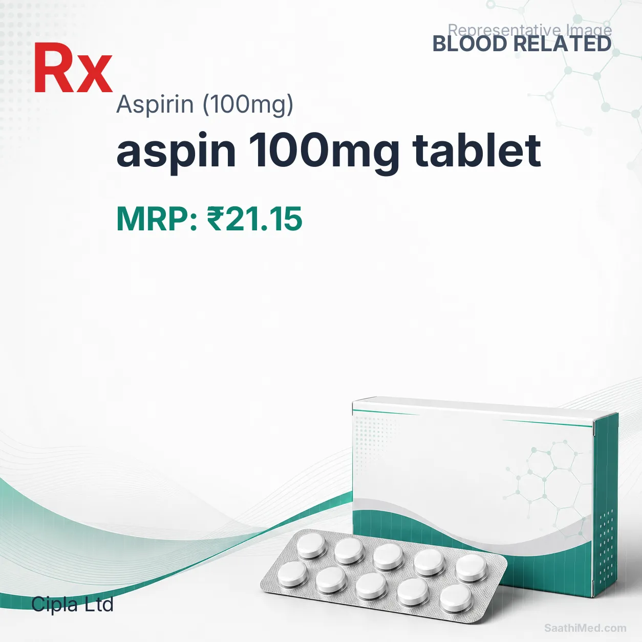 aspin 100mg tablet Allopathy (Aspirin (100mg)) - Uses in Hindi, Side Effects, Substitutes & Price in India