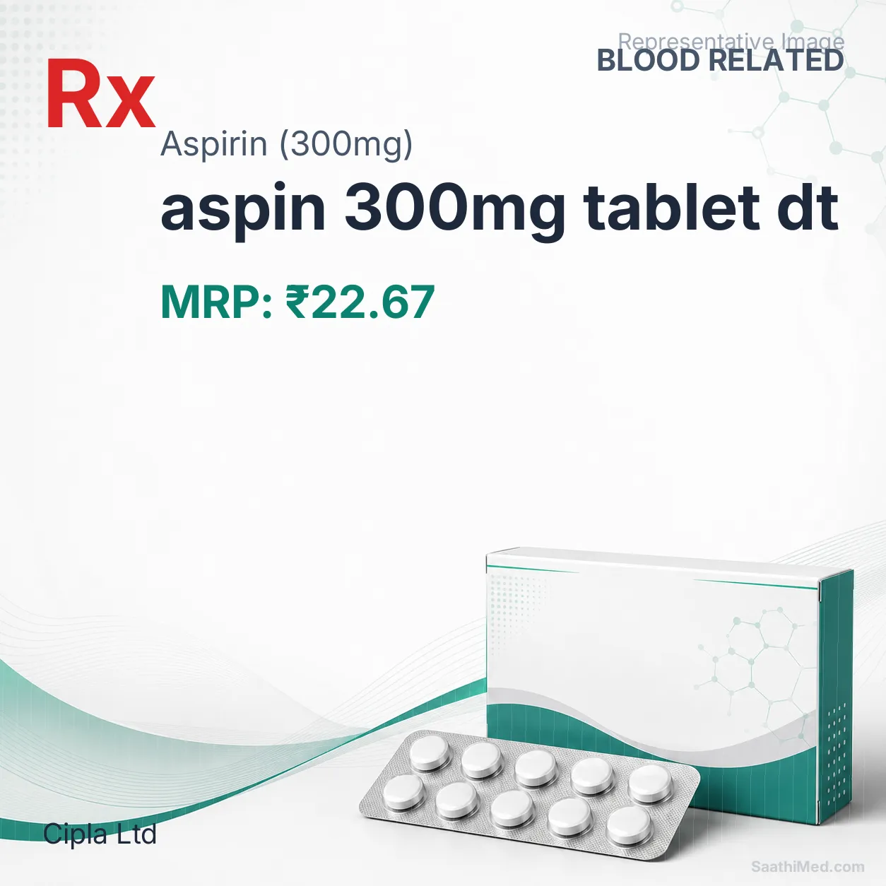 aspin 300mg tablet dt Allopathy (Aspirin (300mg)) - Uses in Hindi, Side Effects, Substitutes & Price in India