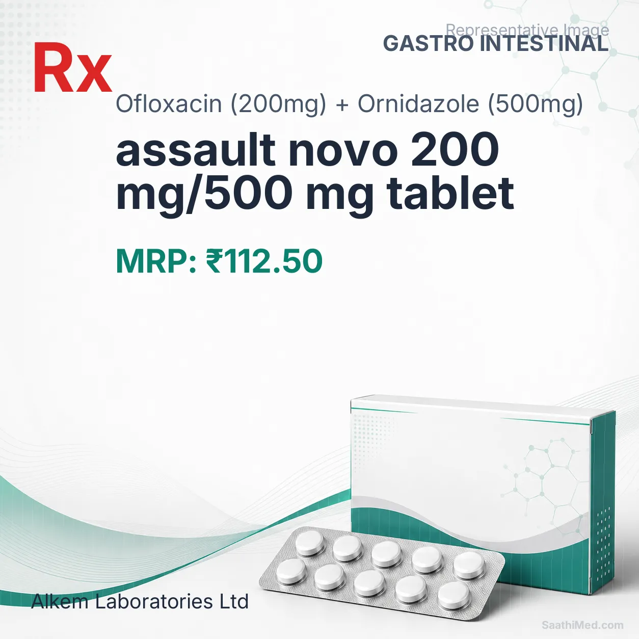 assault novo 200 mg/500 mg tablet Allopathy (Ofloxacin (200mg)) - Uses in Hindi, Side Effects, Substitutes & Price in India
