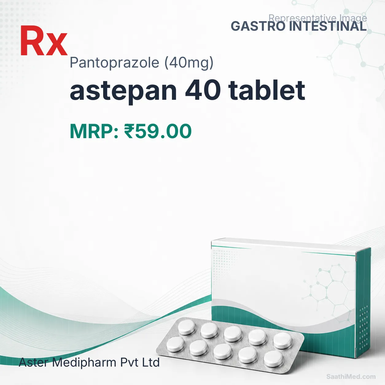 astepan 40 tablet Allopathy (Pantoprazole (40mg)) - Uses in Hindi, Side Effects, Substitutes & Price in India