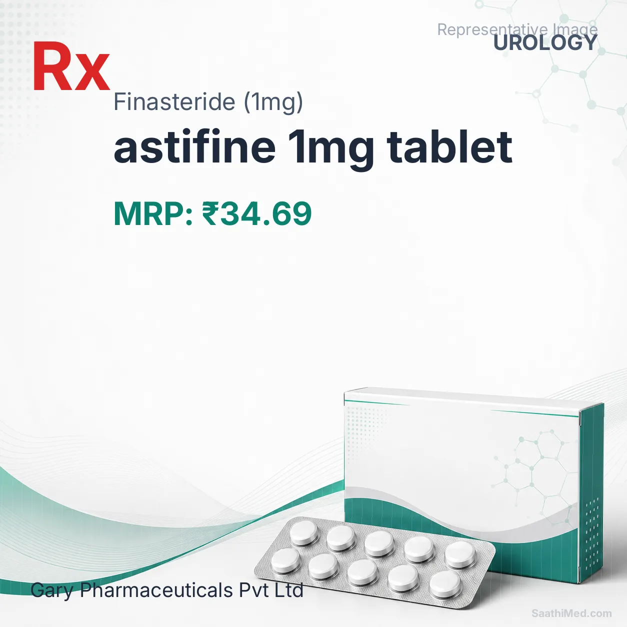 astifine 1mg tablet Allopathy (Finasteride (1mg)) - Uses in Hindi, Side Effects, Substitutes & Price in India