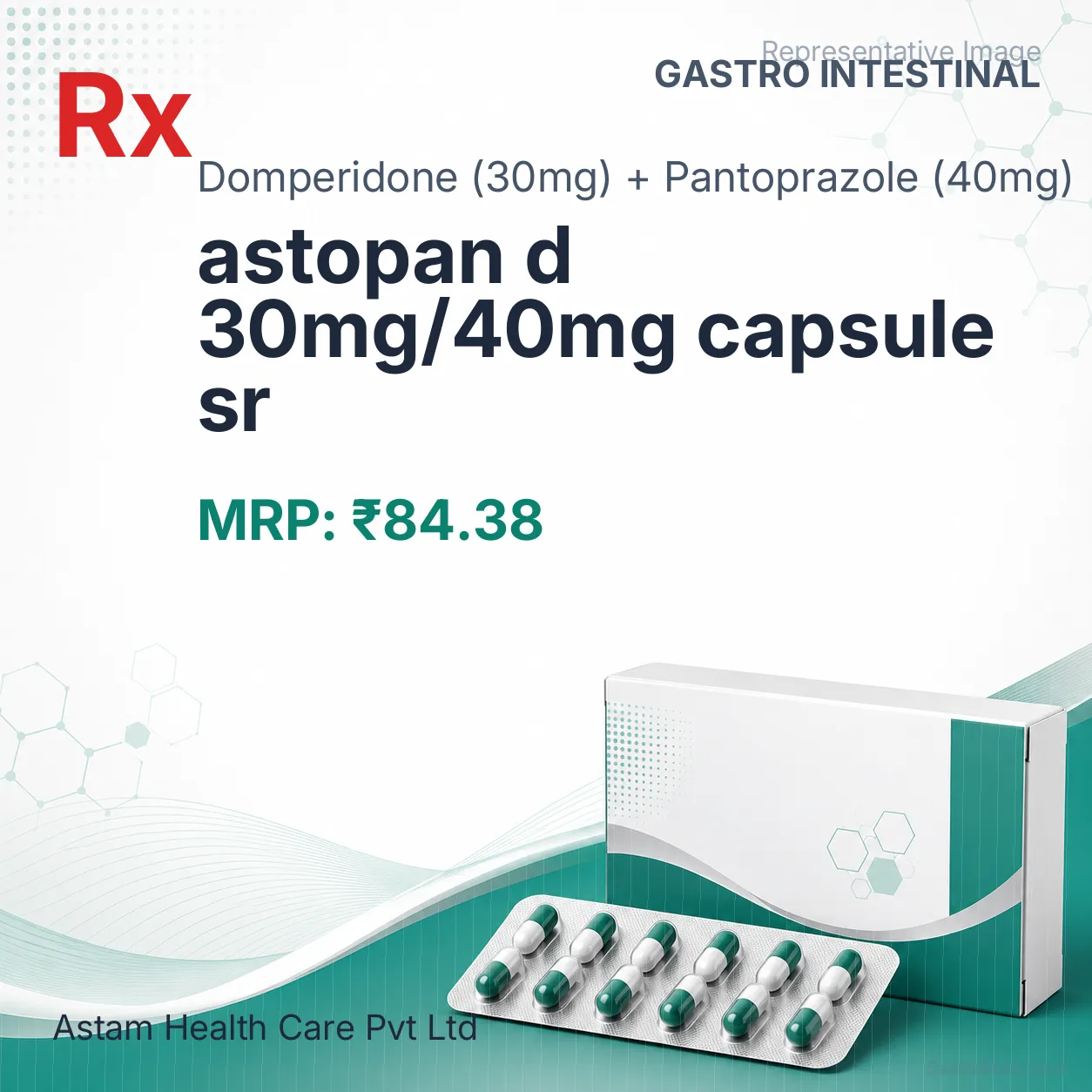 astopan d 30mg/40mg capsule sr Allopathy (Domperidone (30mg)) - Uses in Hindi, Side Effects, Substitutes & Price in India