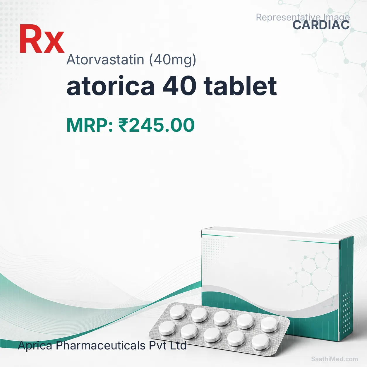 atorica 40 tablet - Atorvastatin (40mg) medicine