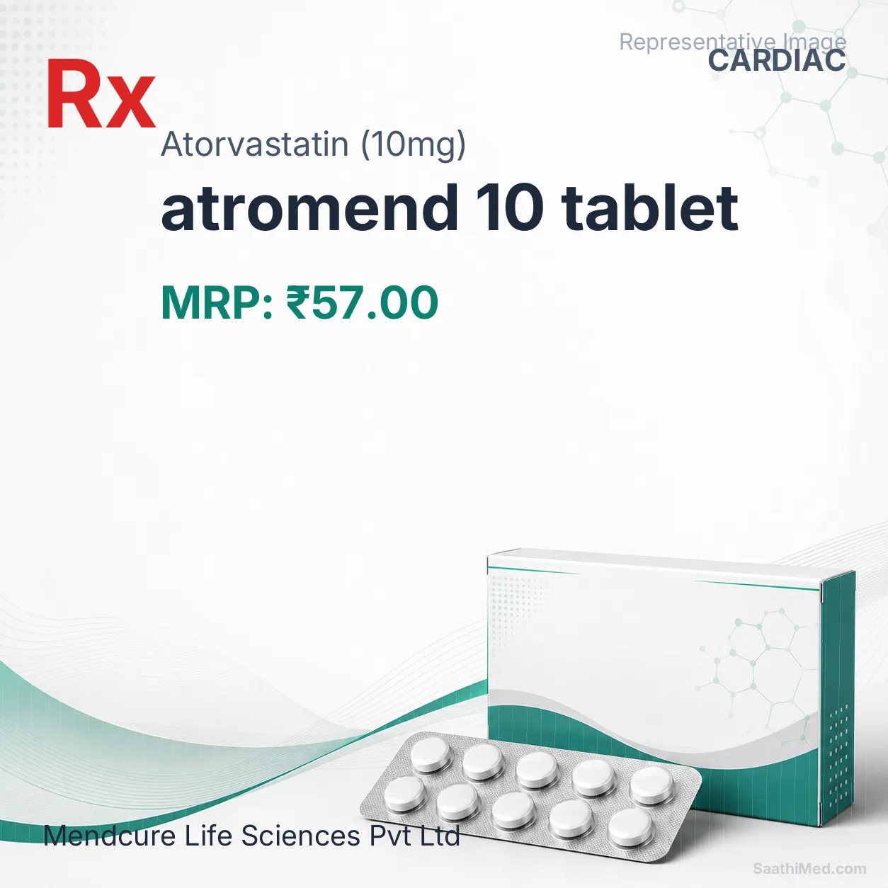 atromend 10 tablet - Atorvastatin (10mg) medicine