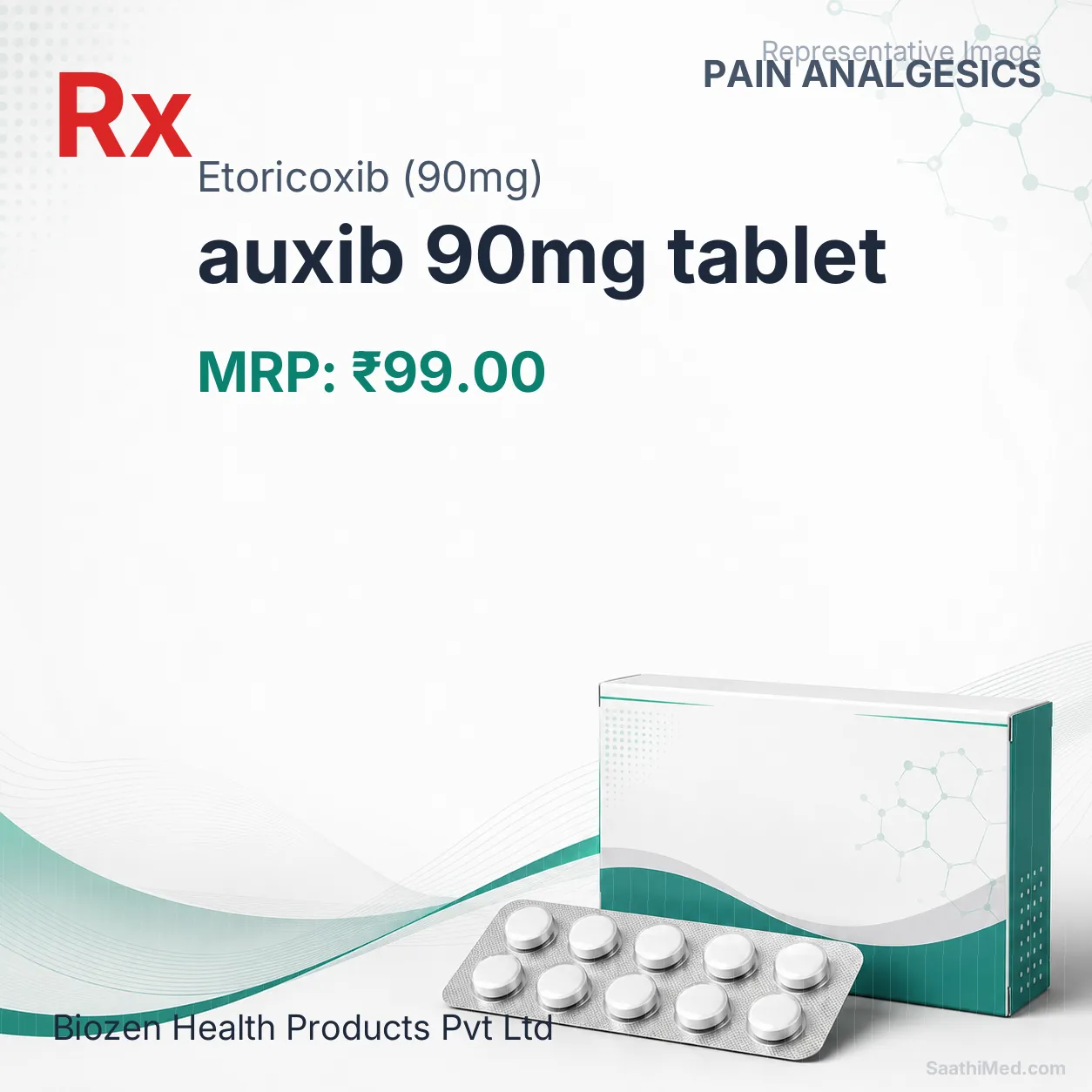 auxib 90mg tablet Allopathy (Etoricoxib (90mg)) - Uses in Hindi, Side Effects, Substitutes & Price in India