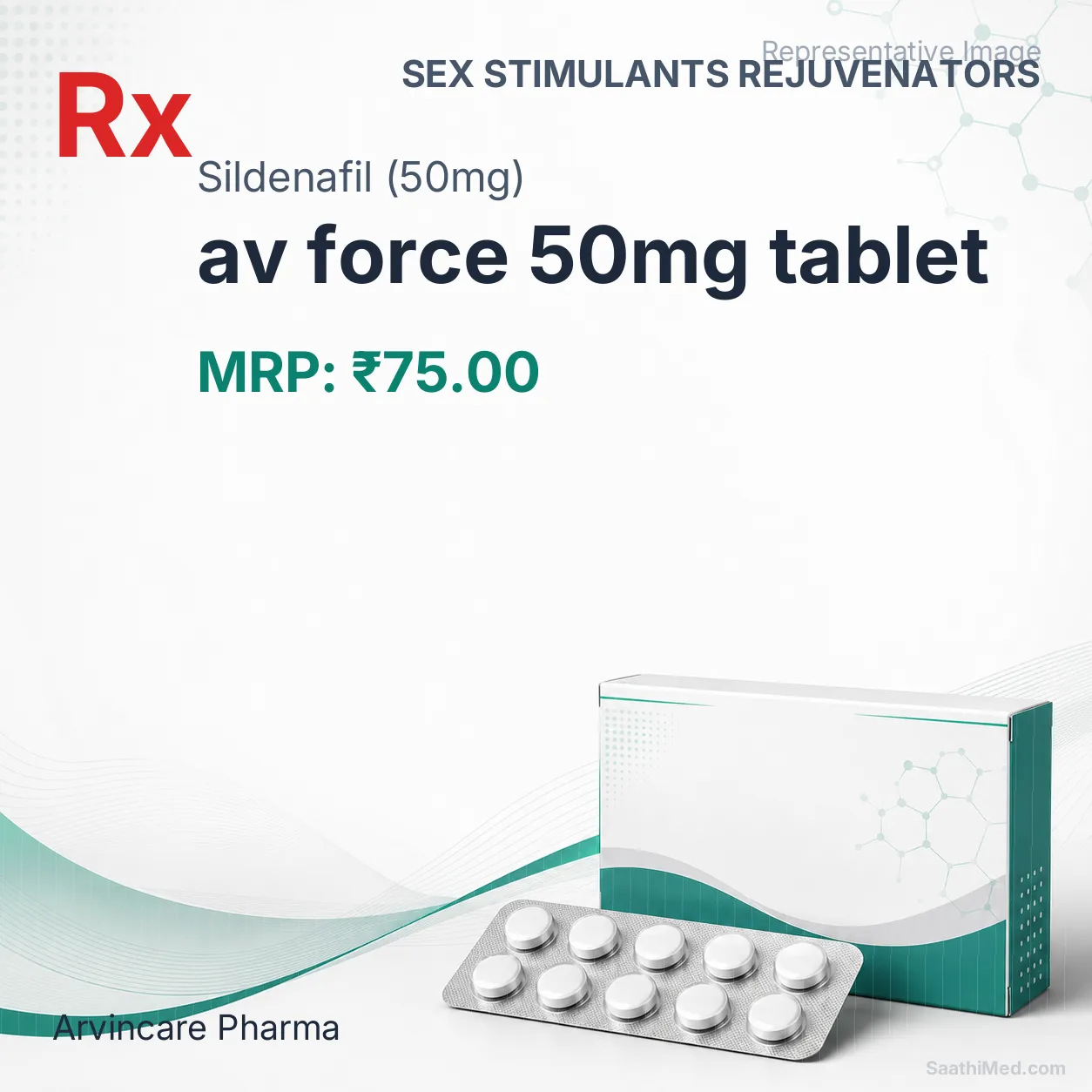 av force 50mg tablet Allopathy (Sildenafil (50mg)) - Uses in Hindi, Side Effects, Substitutes & Price in India