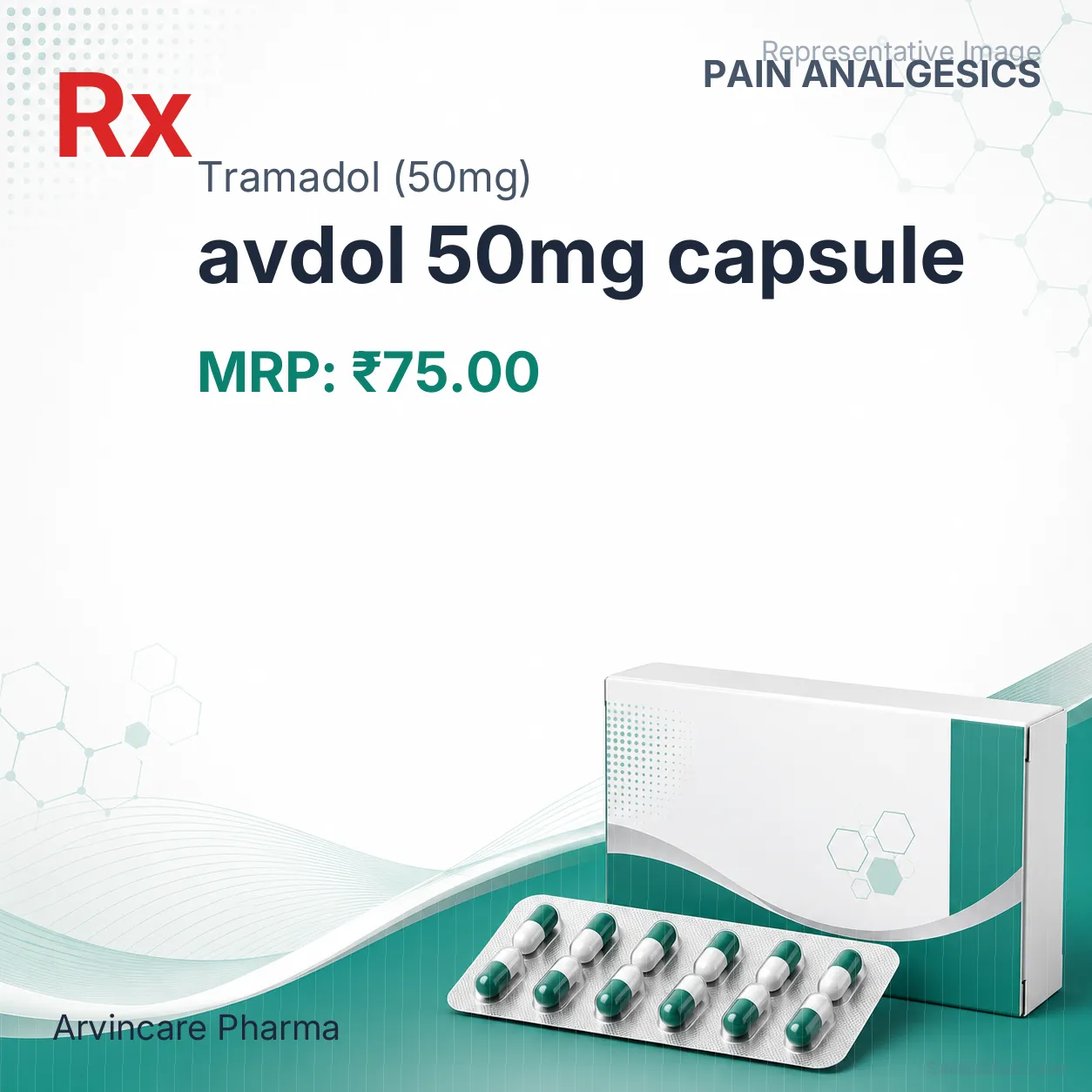 avdol 50mg capsule Allopathy (Tramadol (50mg)) - Uses in Hindi, Side Effects, Substitutes & Price in India