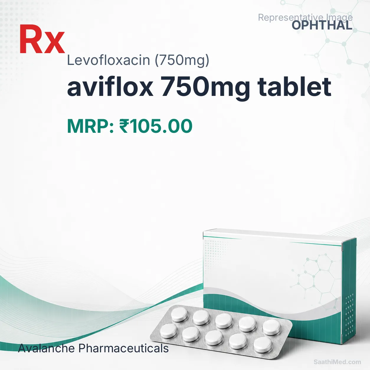 aviflox 750mg tablet Allopathy (Levofloxacin (750mg)) - Uses in Hindi, Side Effects, Substitutes & Price in India