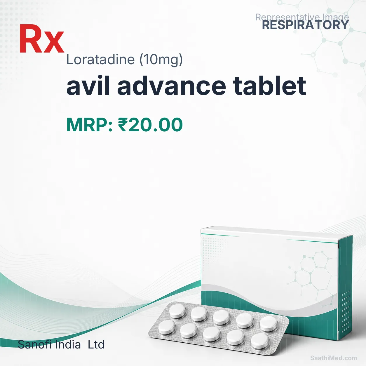 avil advance tablet Allopathy (Loratadine (10mg)) - Uses in Hindi, Side Effects, Substitutes & Price in India