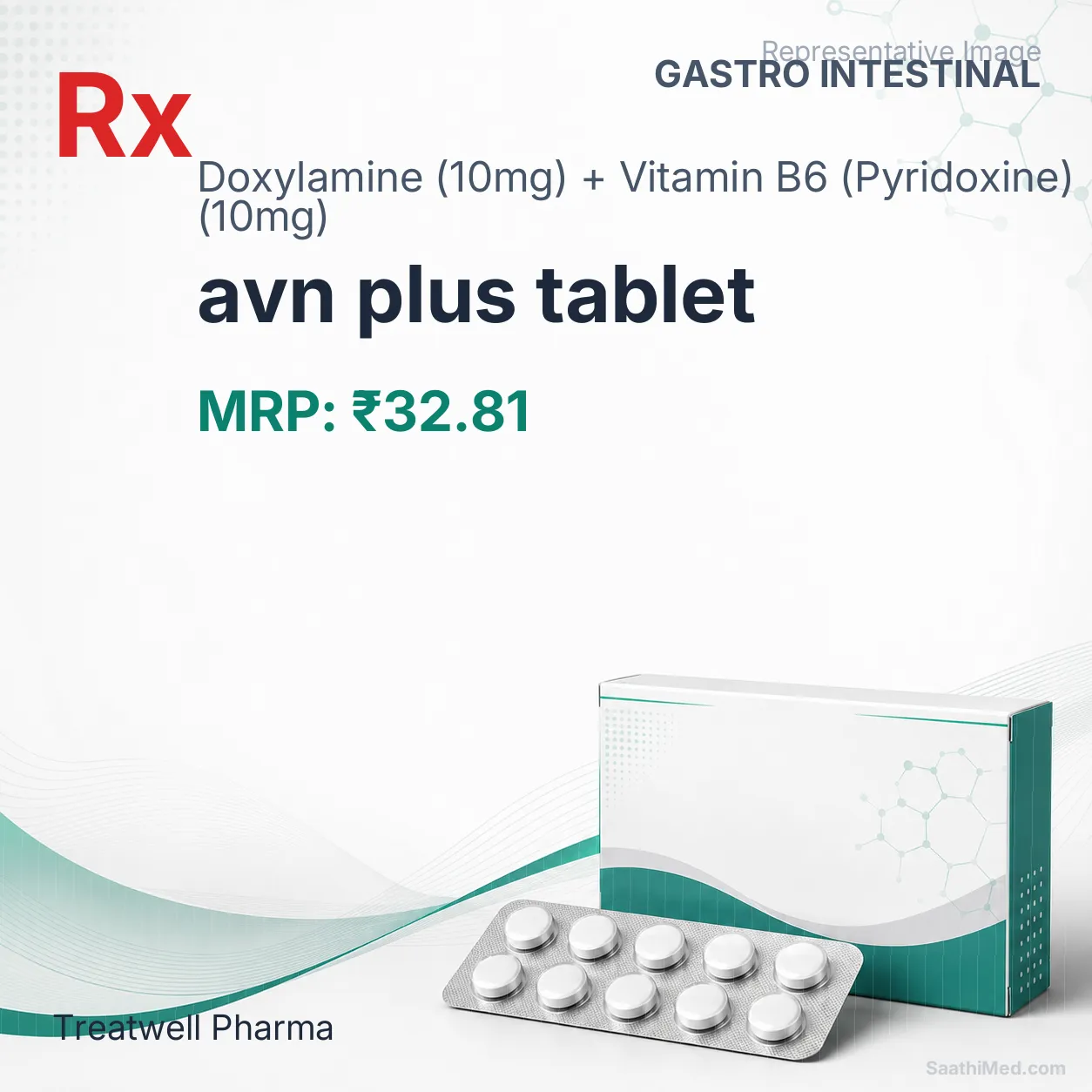 avn plus tablet Allopathy (Doxylamine (10mg)) - Uses in Hindi, Side Effects, Substitutes & Price in India