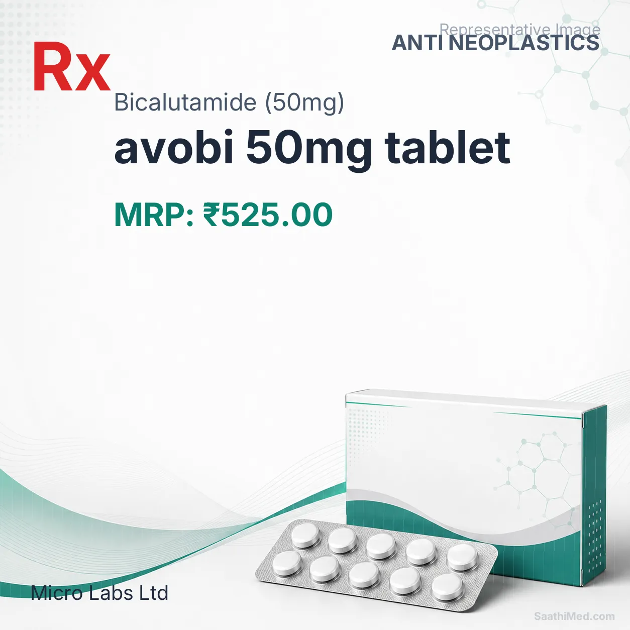 avobi 50mg tablet Allopathy (Bicalutamide (50mg)) - Uses in Hindi, Side Effects, Substitutes & Price in India
