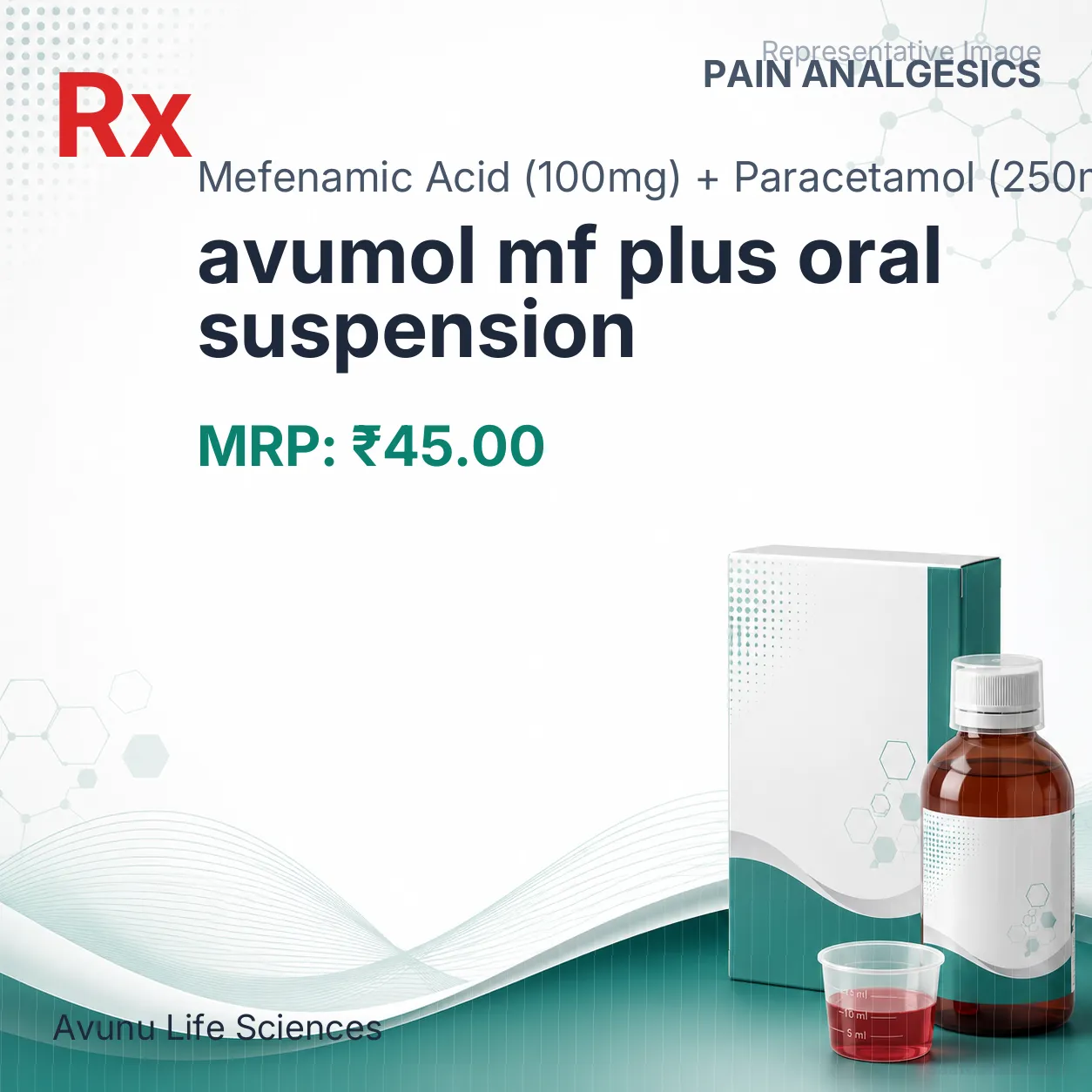 avumol mf plus oral suspension Allopathy (Mefenamic Acid (100mg)) - Uses in Hindi, Side Effects, Substitutes & Price in India