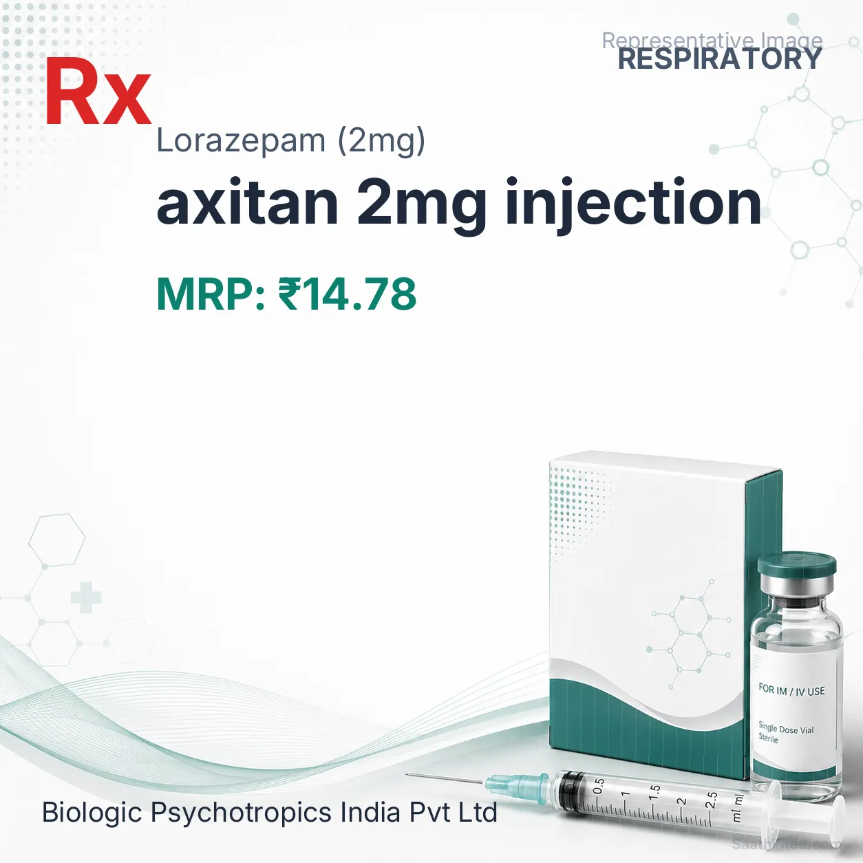 axitan 2mg injection Allopathy (Lorazepam (2mg)) - Uses in Hindi, Side Effects, Substitutes & Price in India