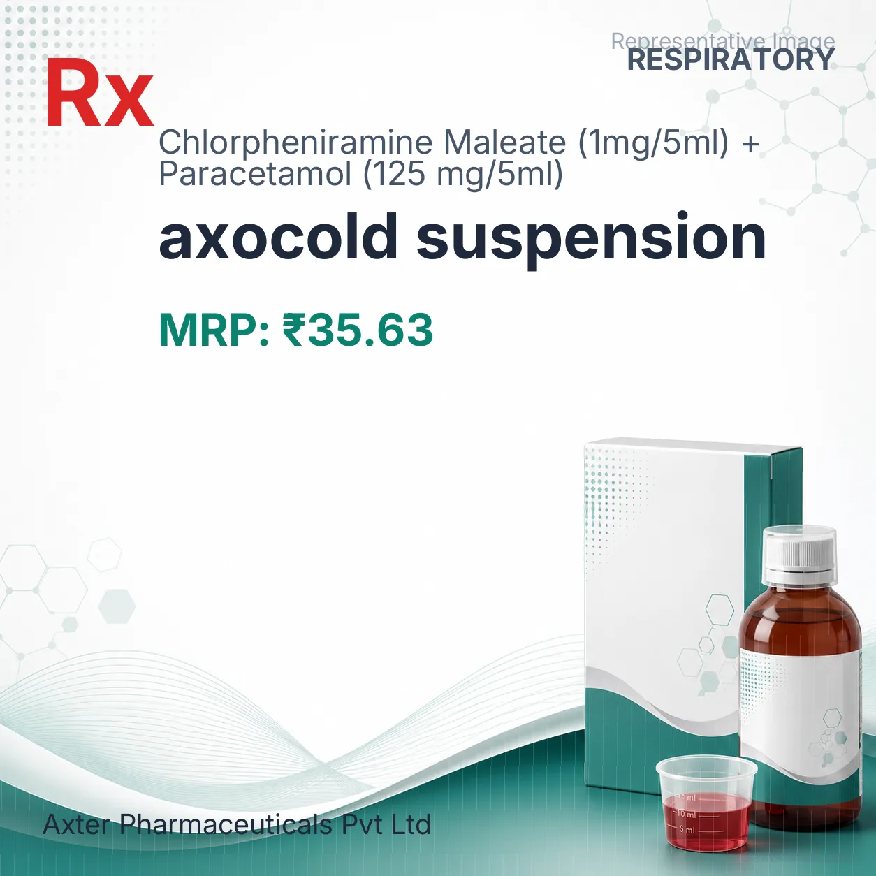 axocold suspension Allopathy (Chlorpheniramine Maleate (1mg/5ml)) - Uses in Hindi, Side Effects, Substitutes & Price in India