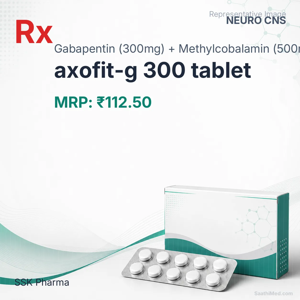 axofit-g 300 tablet Allopathy (Gabapentin (300mg)) - Uses in Hindi, Side Effects, Substitutes & Price in India