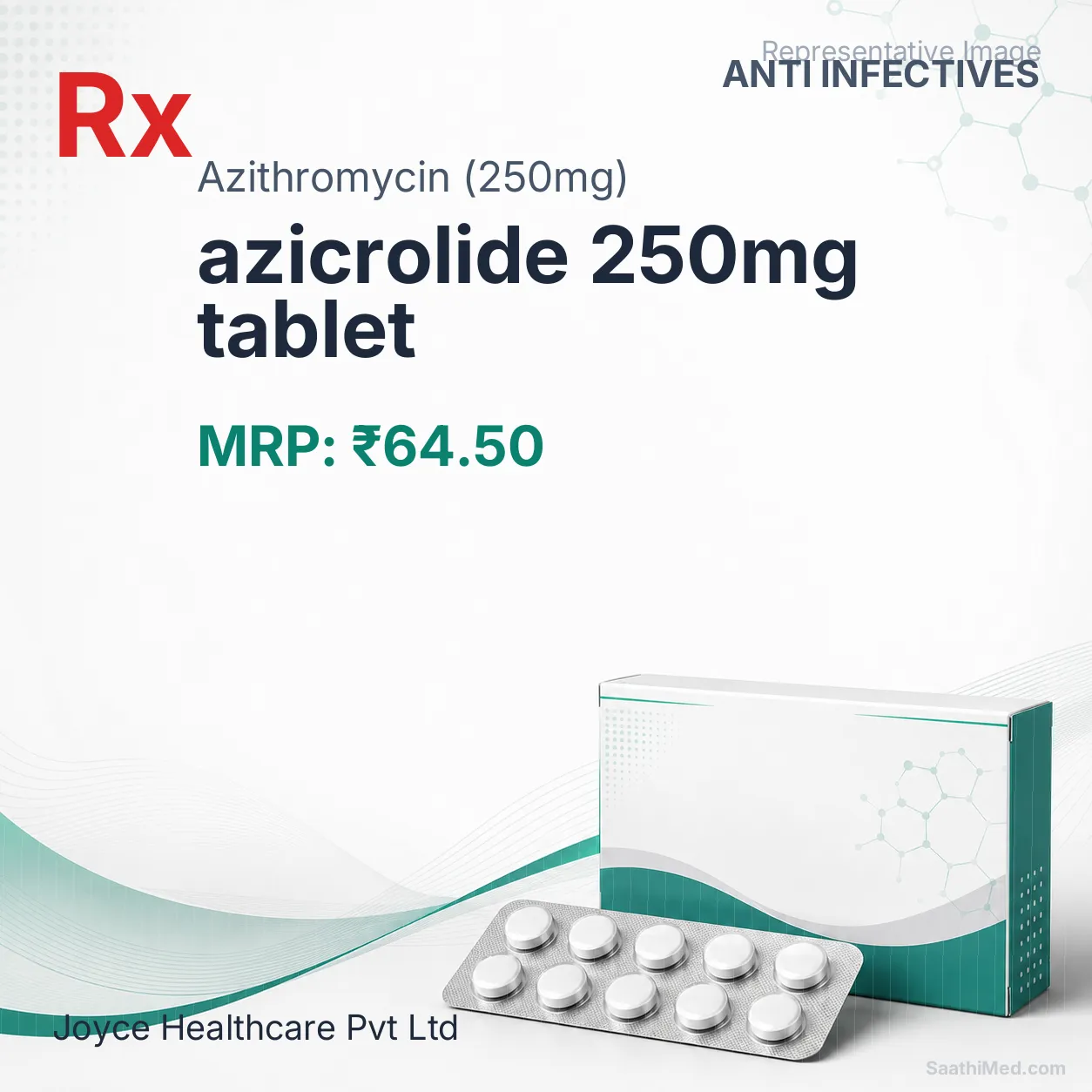 azicrolide 250mg tablet Allopathy (Azithromycin (250mg)) - Uses in Hindi, Side Effects, Substitutes & Price in India