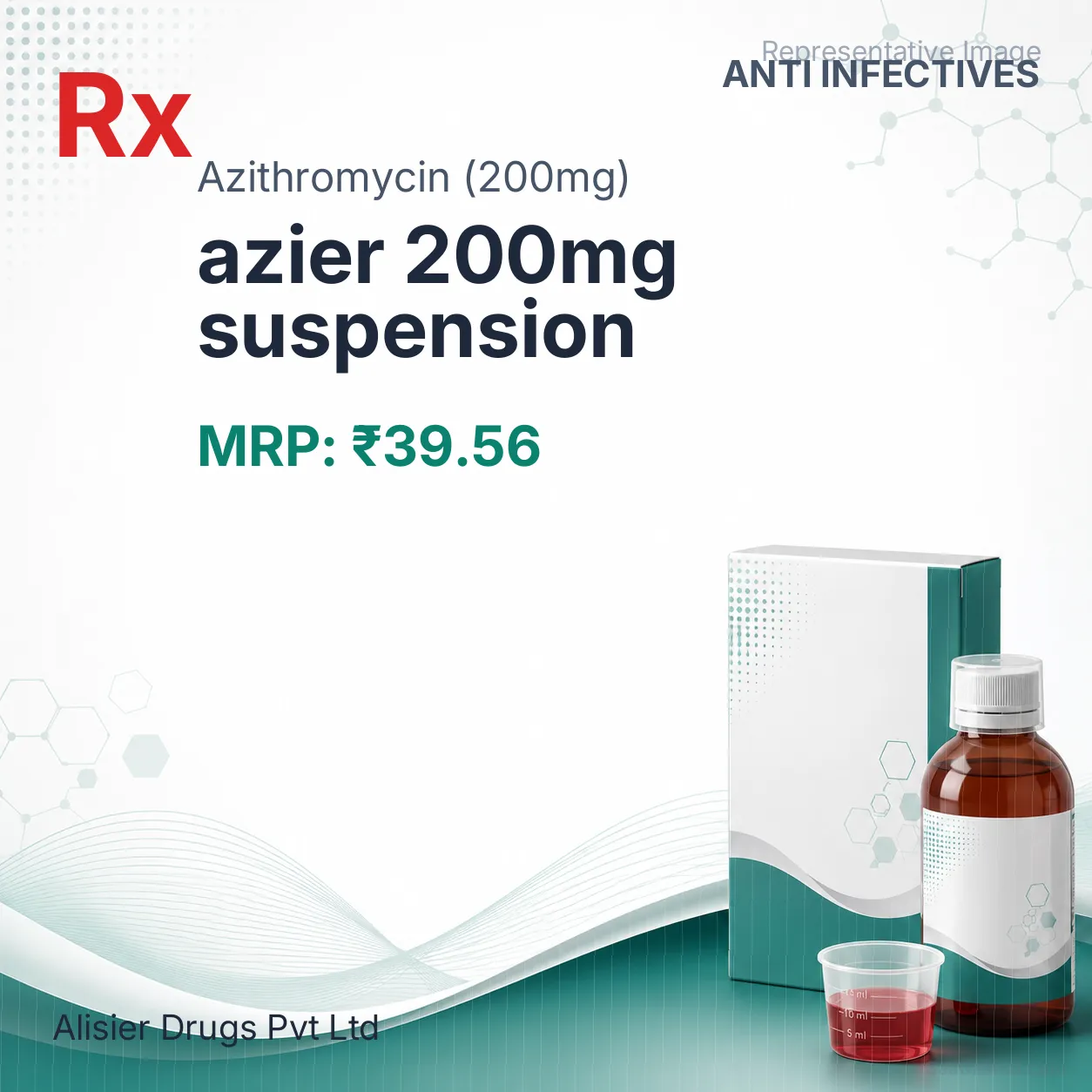 azier 200mg suspension Allopathy (Azithromycin (200mg)) - Uses in Hindi, Side Effects, Substitutes & Price in India