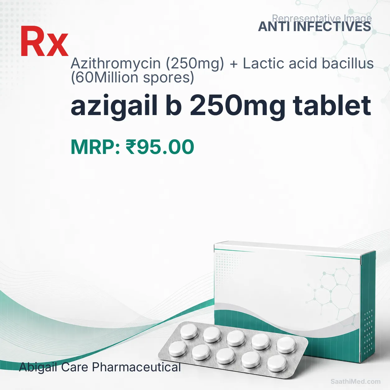 azigail b 250mg tablet Allopathy (Azithromycin (250mg)) - Uses in Hindi, Side Effects, Substitutes & Price in India