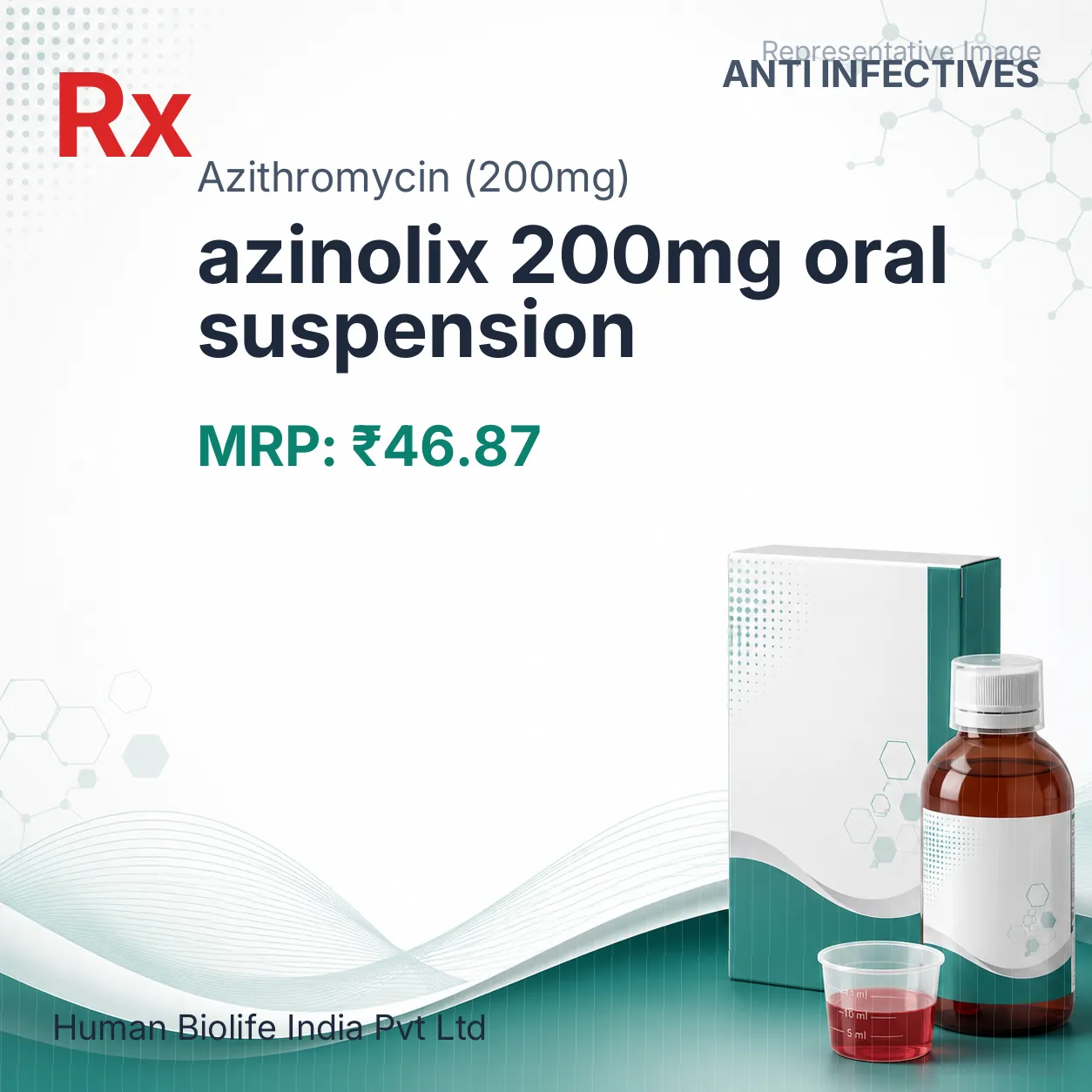 azinolix 200mg oral suspension Allopathy (Azithromycin (200mg)) - Uses in Hindi, Side Effects, Substitutes & Price in India