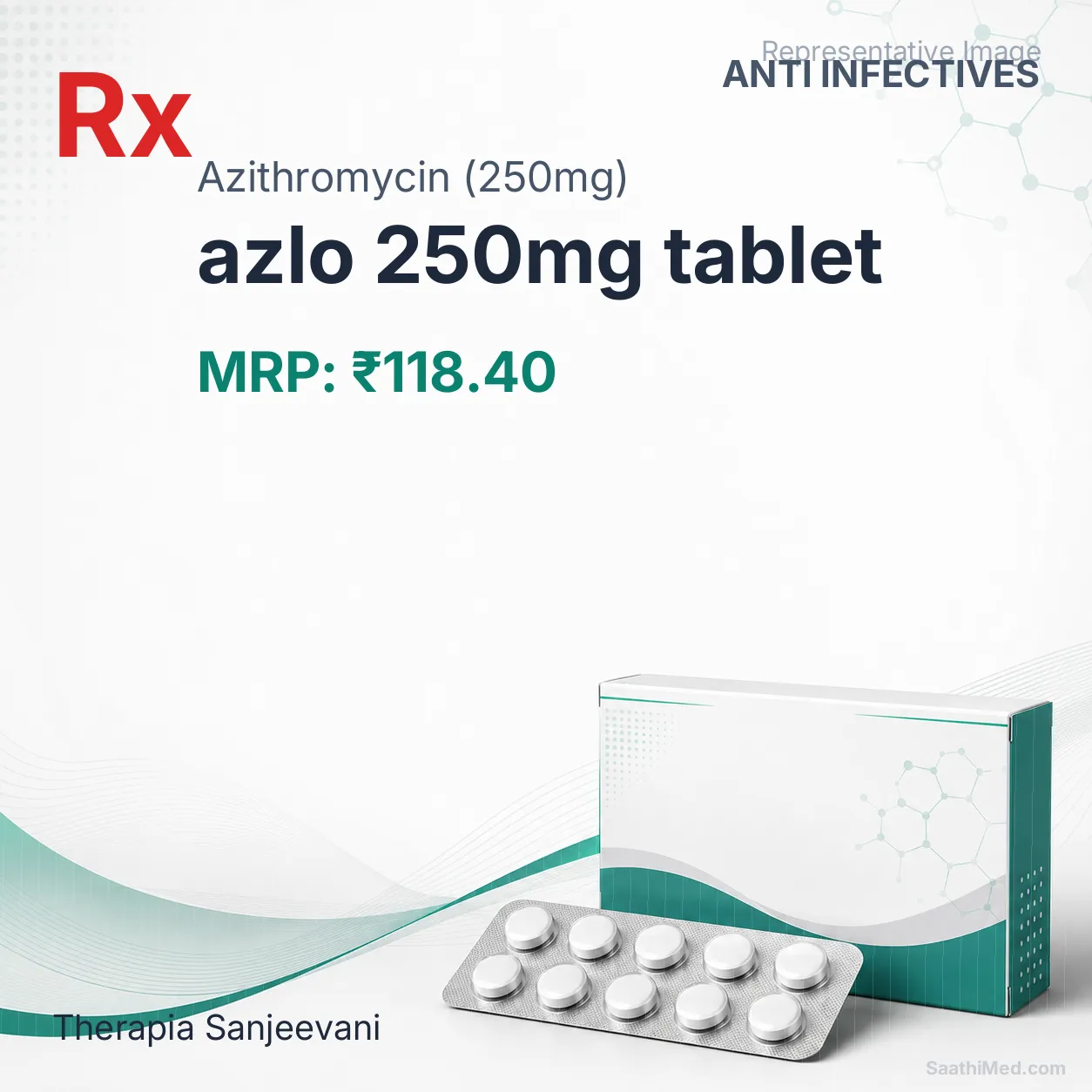 azlo 250mg tablet Allopathy (Azithromycin (250mg)) - Uses in Hindi, Side Effects, Substitutes & Price in India
