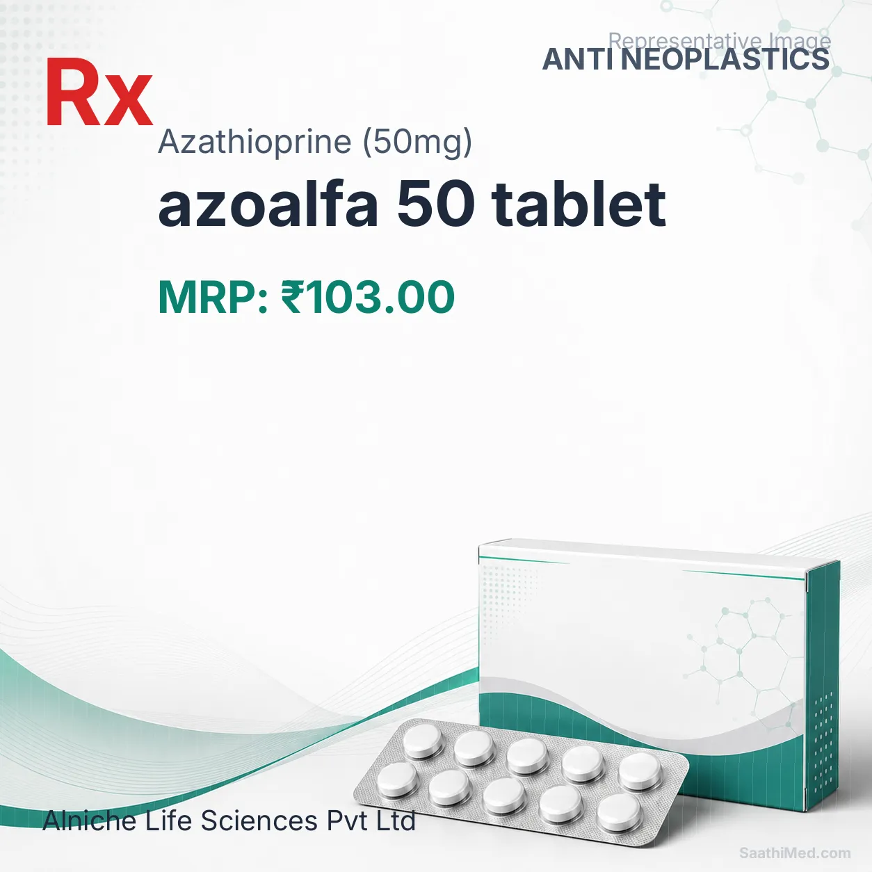 azoalfa 50 tablet Allopathy (Azathioprine (50mg)) - Uses in Hindi, Side Effects, Substitutes & Price in India