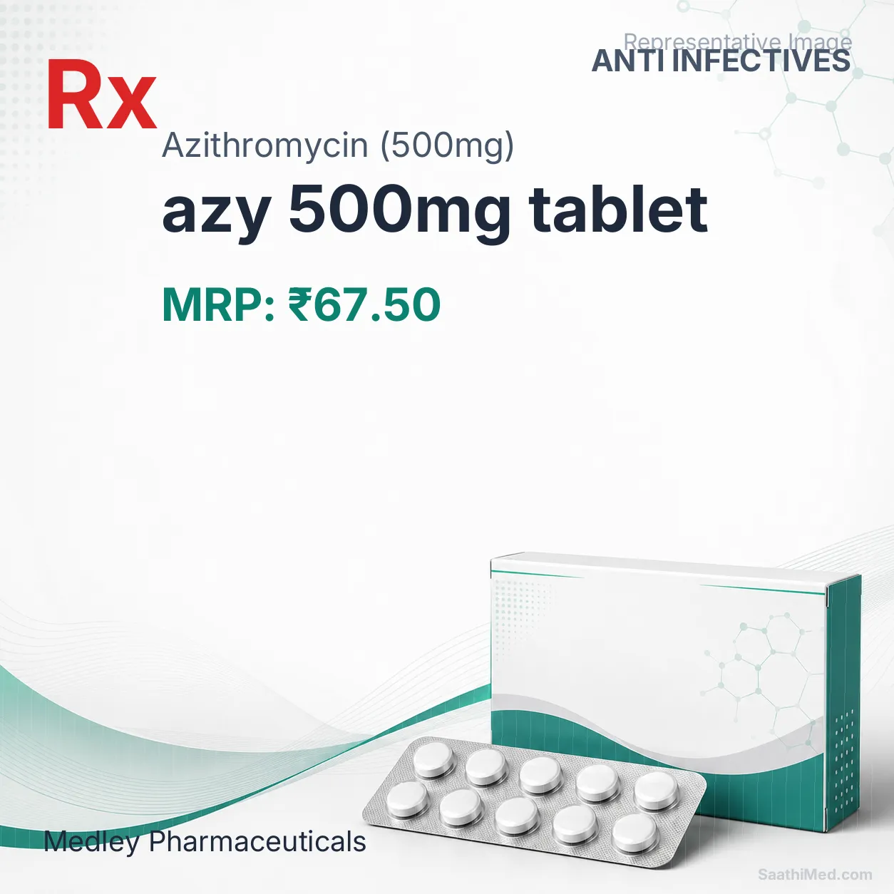 azy 500mg tablet Allopathy (Azithromycin (500mg)) - Uses in Hindi, Side Effects, Substitutes & Price in India