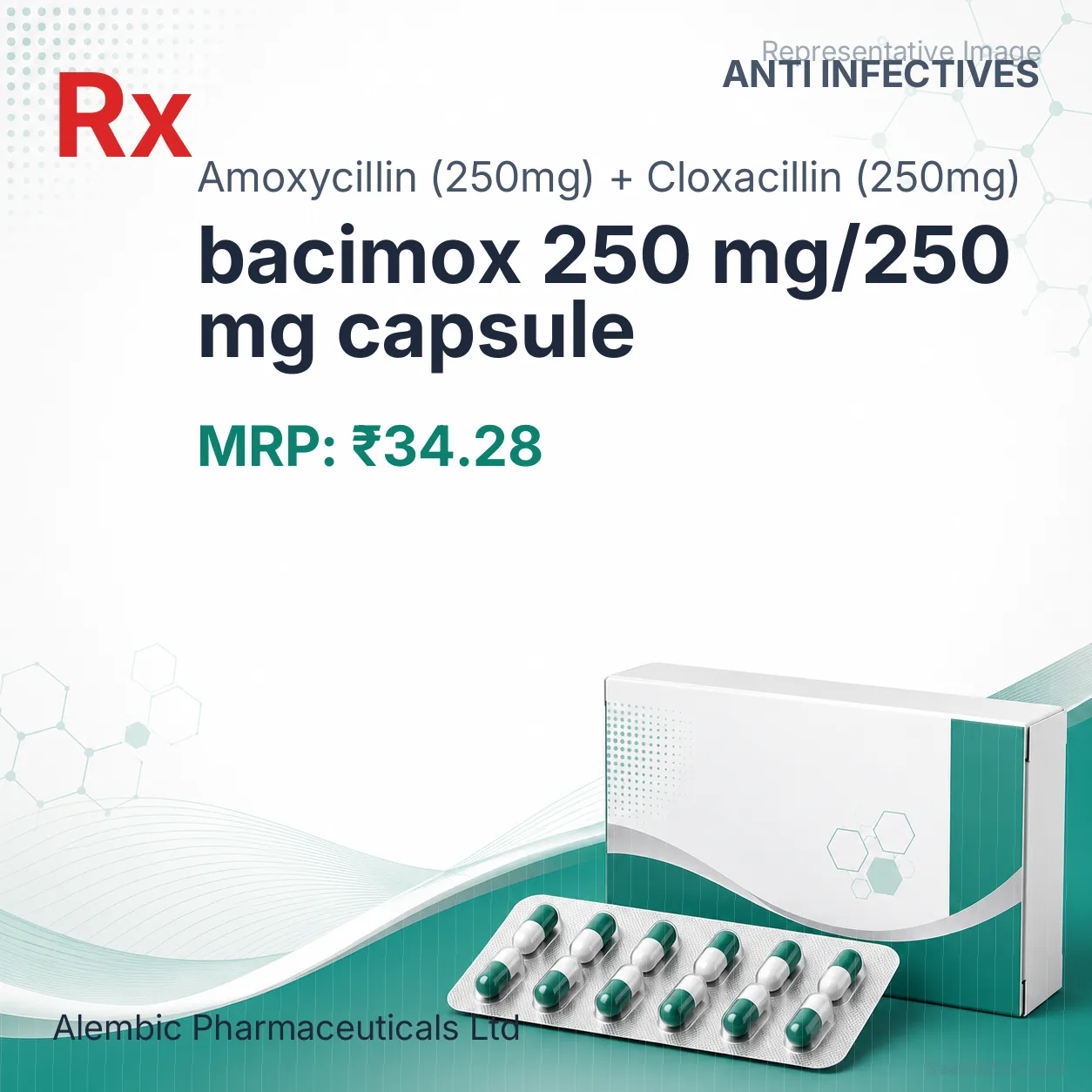 bacimox 250 mg/250 mg capsule Allopathy (Amoxycillin (250mg)) - Uses in Hindi, Side Effects, Substitutes & Price in India