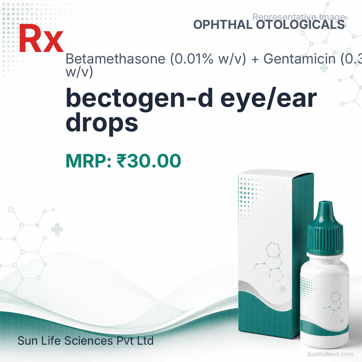 bectogen-d eye/ear drops Allopathy (Betamethasone (0.01% w/v)) - Uses in Hindi, Side Effects, Substitutes & Price in India