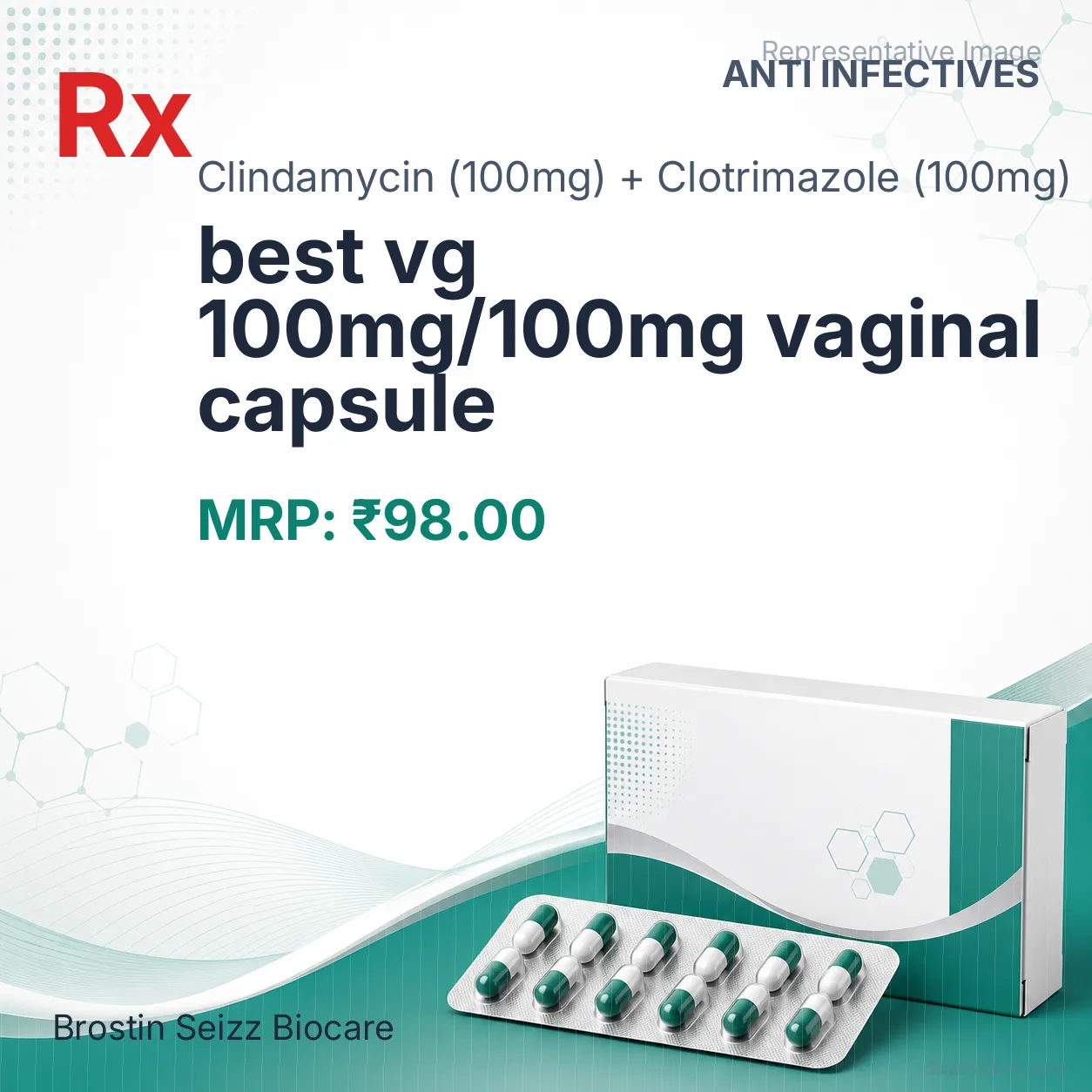 best vg 100mg/100mg vaginal capsule Allopathy (Clindamycin (100mg)) - Uses in Hindi, Side Effects, Substitutes & Price in India