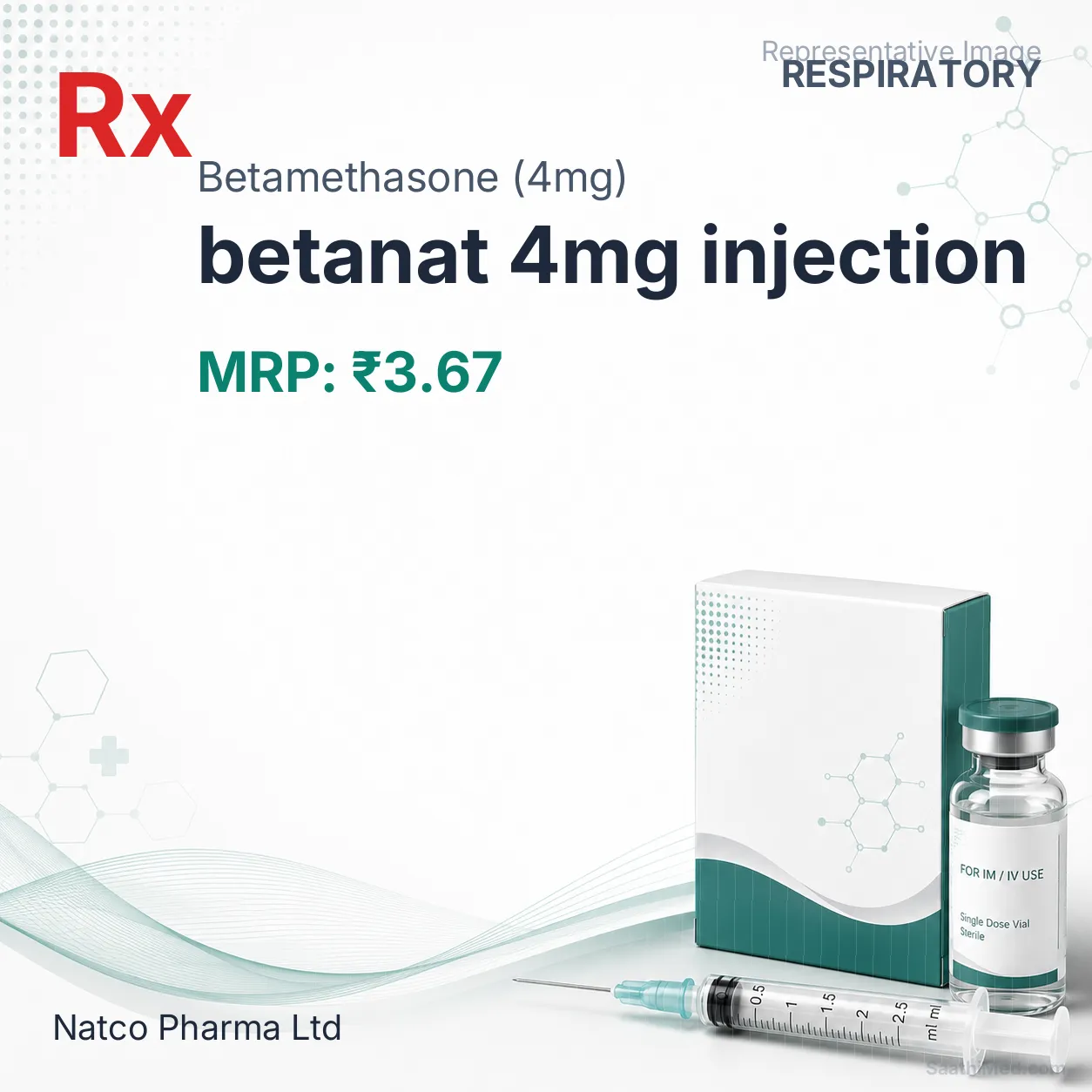 betanat 4mg injection Allopathy (Betamethasone (4mg)) - Uses in Hindi, Side Effects, Substitutes & Price in India