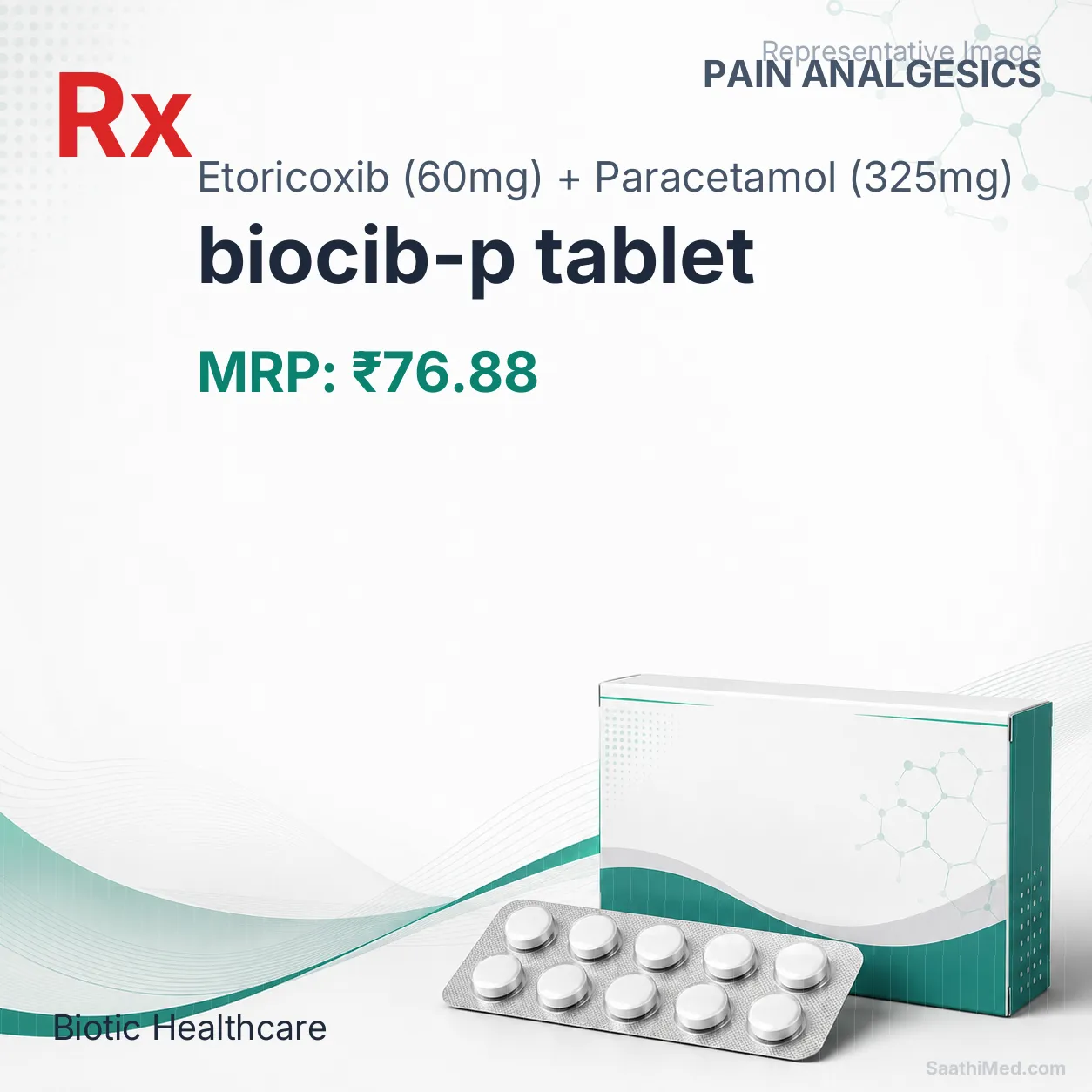 biocib-p tablet Allopathy (Etoricoxib (60mg)) - Uses in Hindi, Side Effects, Substitutes & Price in India