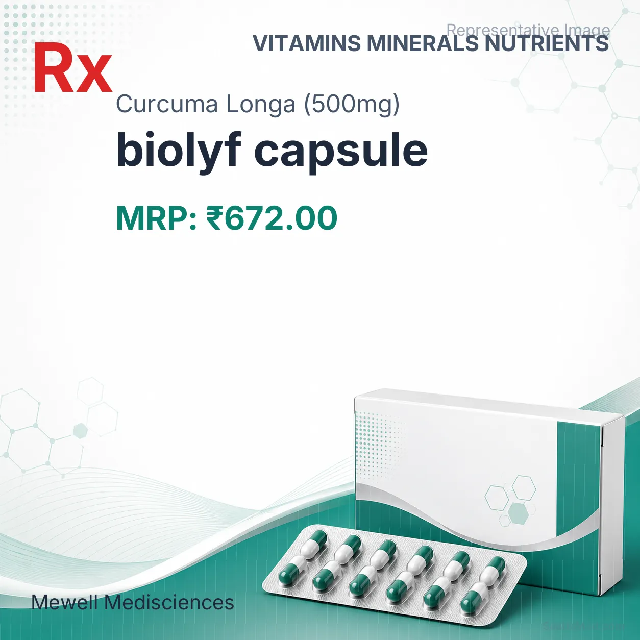 biolyf capsule Allopathy (Curcuma Longa (500mg)) - Uses in Hindi, Side Effects, Substitutes & Price in India