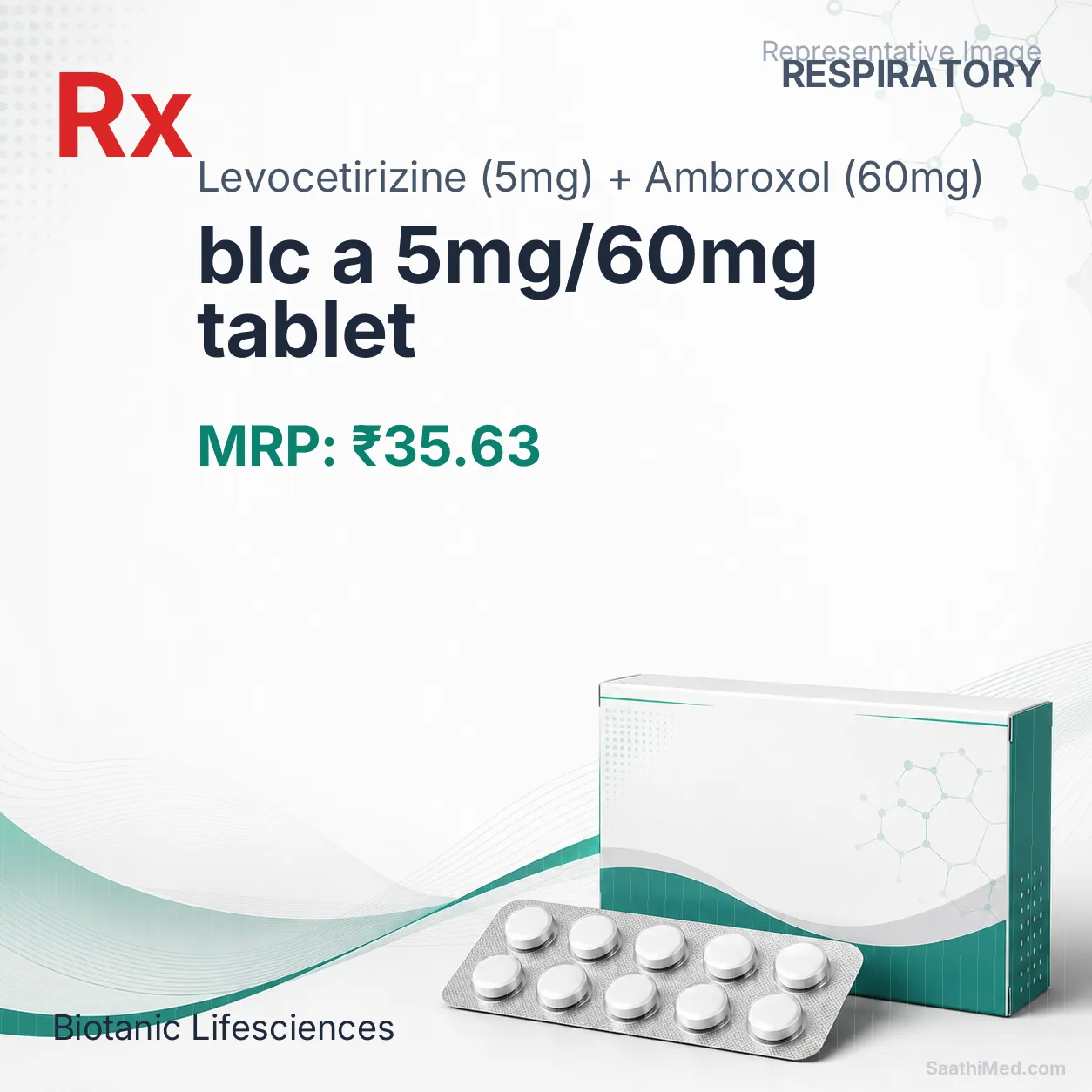 blc a 5mg/60mg tablet Allopathy (Levocetirizine (5mg)) - Uses in Hindi, Side Effects, Substitutes & Price in India