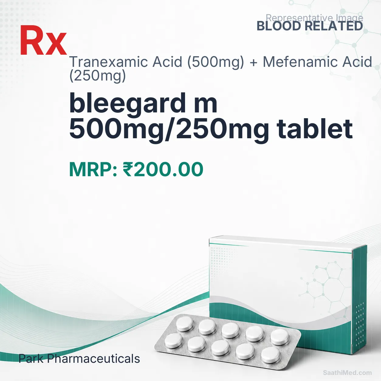bleegard m 500mg/250mg tablet Allopathy (Tranexamic Acid (500mg)) - Uses in Hindi, Side Effects, Substitutes & Price in India