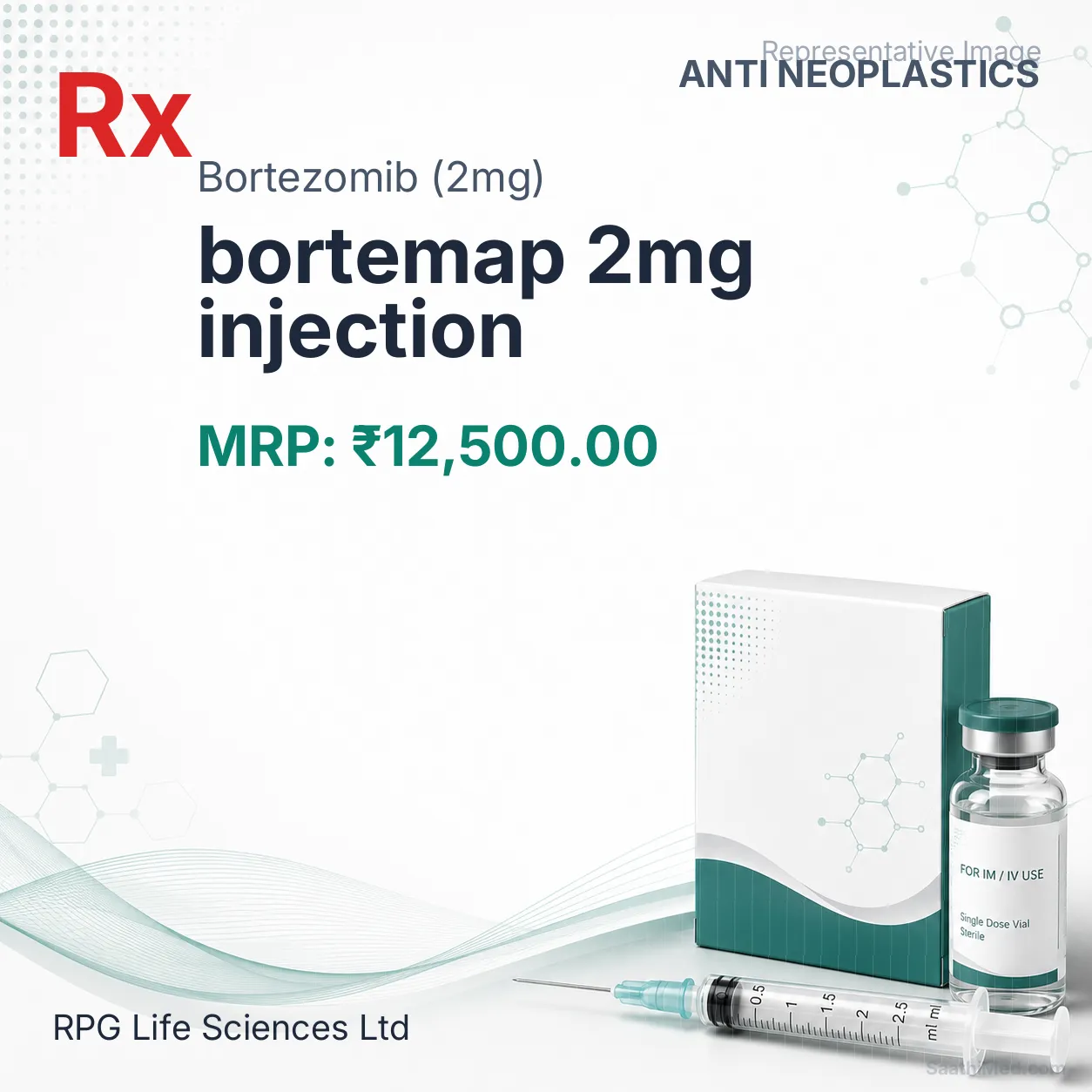bortemap 2mg injection Allopathy (Bortezomib (2mg)) - Uses in Hindi, Side Effects, Substitutes & Price in India