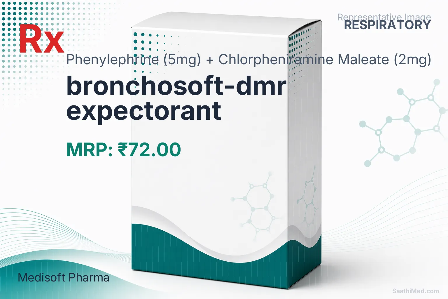bronchosoft-dmr expectorant Allopathy (Phenylephrine (5mg)) - Uses in Hindi, Side Effects, Substitutes & Price in India