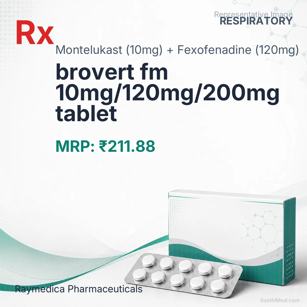 brovert fm 10mg/120mg/200mg tablet Allopathy (Montelukast (10mg)) - Uses in Hindi, Side Effects, Substitutes & Price in India