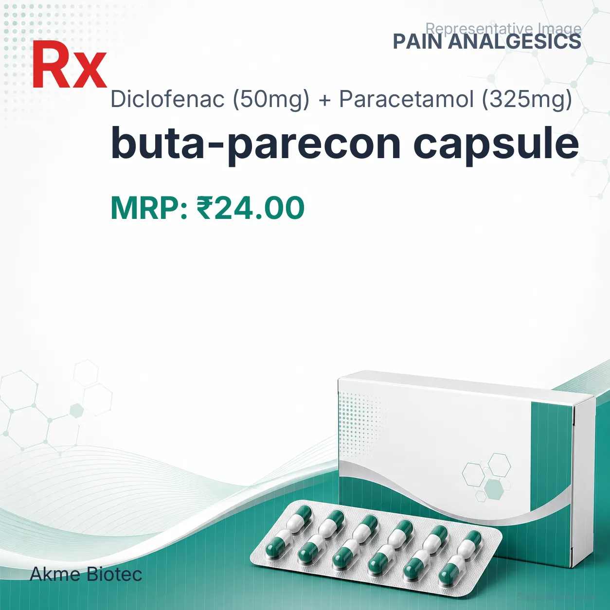 buta-parecon capsule Allopathy (Diclofenac (50mg)) - Uses in Hindi, Side Effects, Substitutes & Price in India