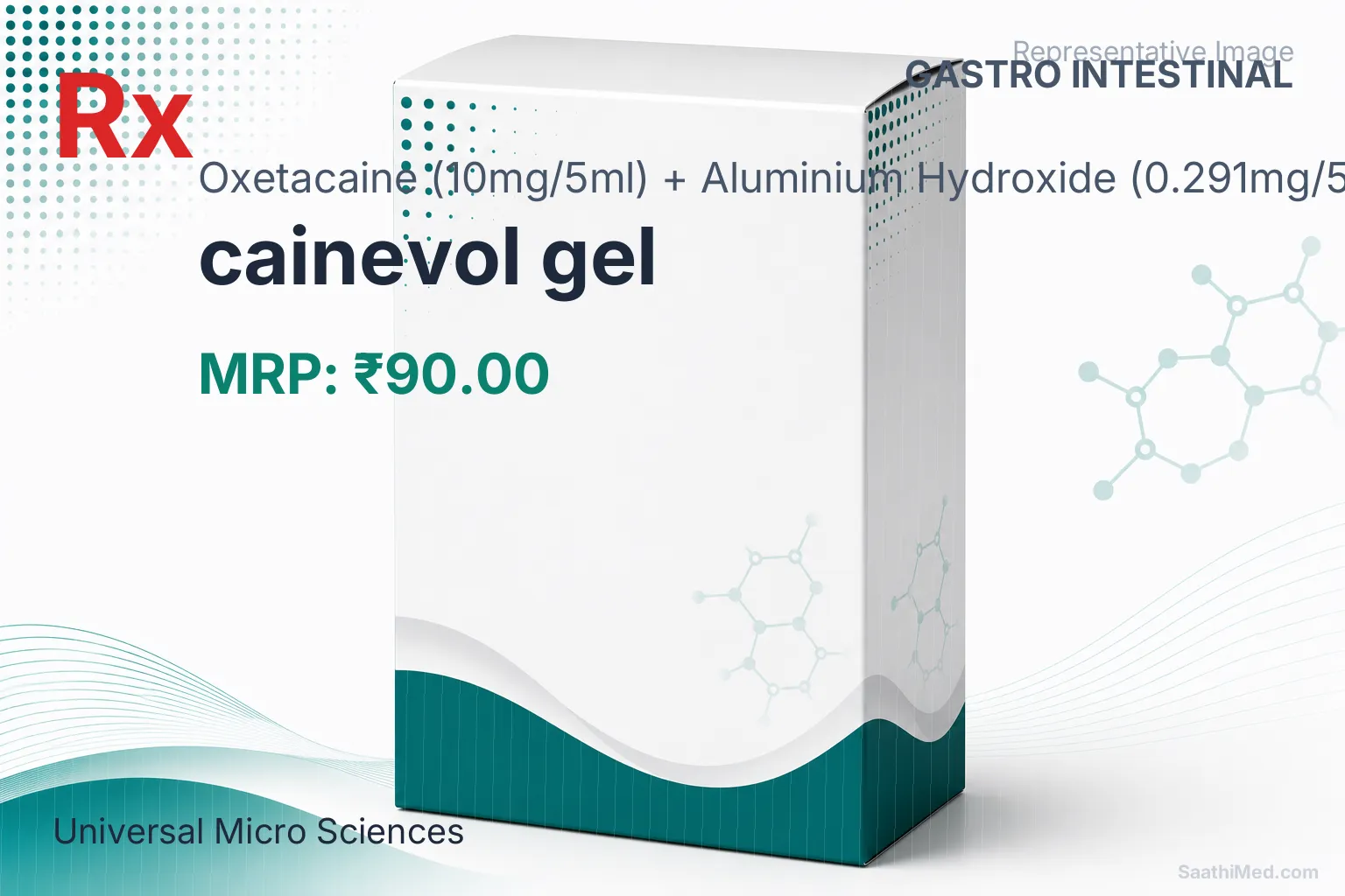 cainevol gel Allopathy (Oxetacaine (10mg/5ml)) - Uses in Hindi, Side Effects, Substitutes & Price in India