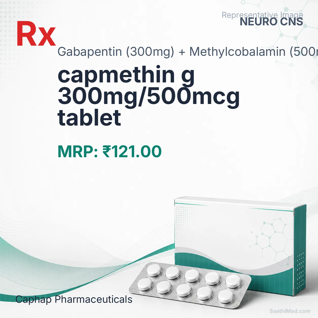 capmethin g 300mg/500mcg tablet Allopathy (Gabapentin (300mg)) - Uses in Hindi, Side Effects, Substitutes & Price in India