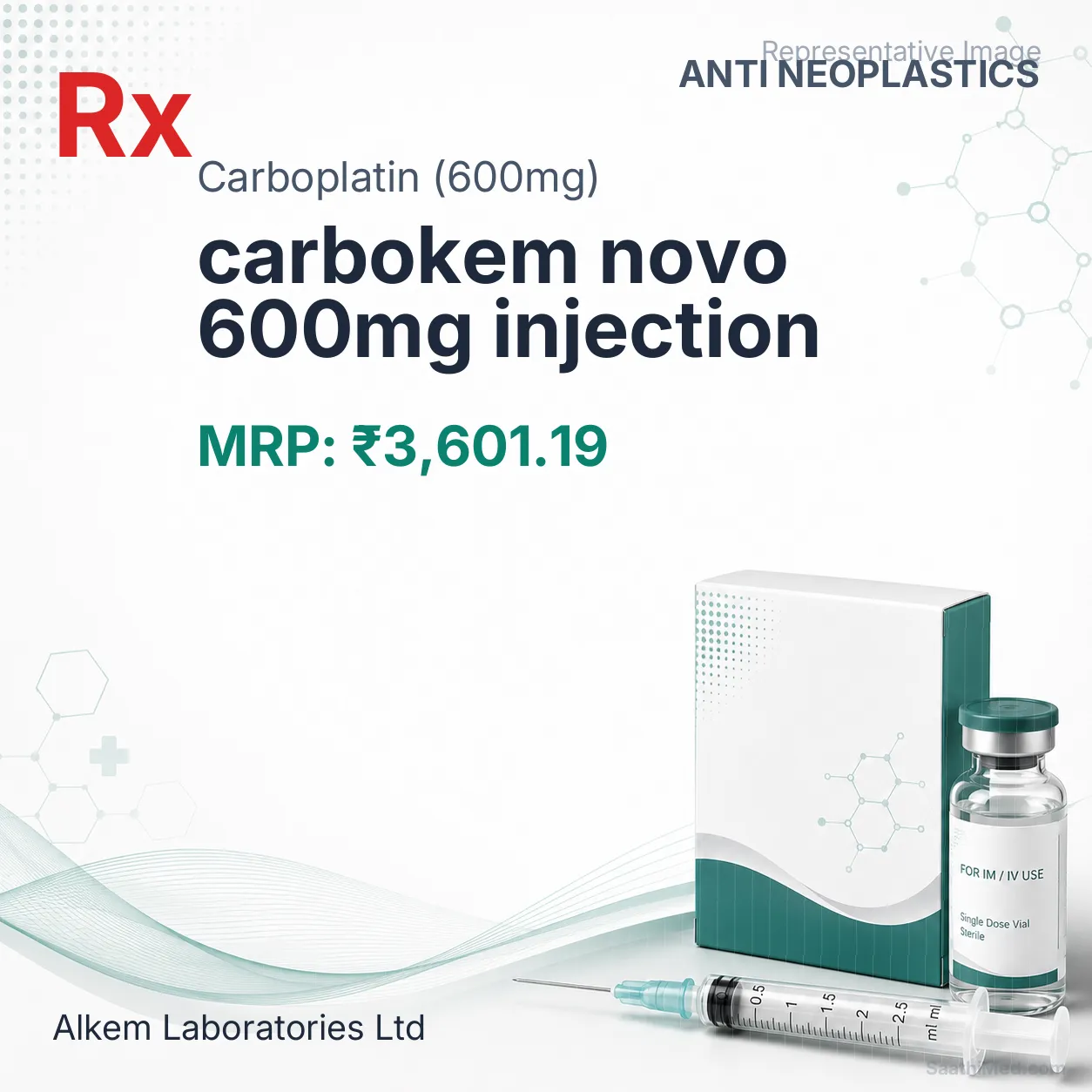 carbokem novo 600mg injection Allopathy (Carboplatin (600mg)) - Uses in Hindi, Side Effects, Substitutes & Price in India