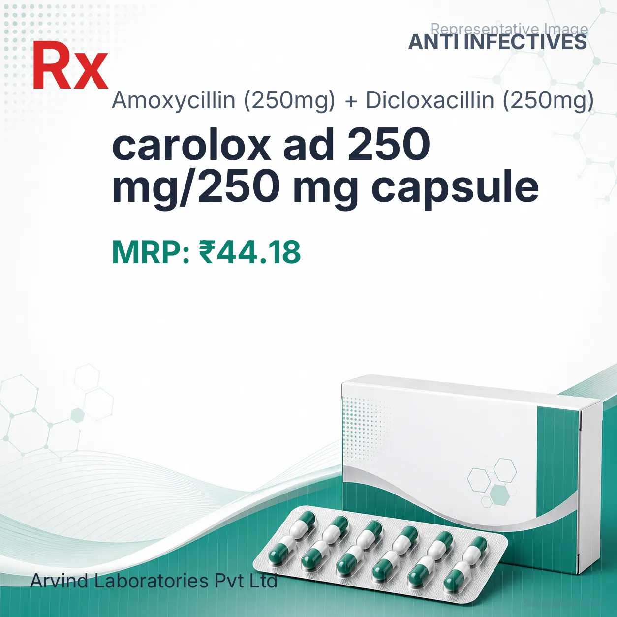 carolox ad 250 mg/250 mg capsule Allopathy (Amoxycillin (250mg)) - Uses in Hindi, Side Effects, Substitutes & Price in India