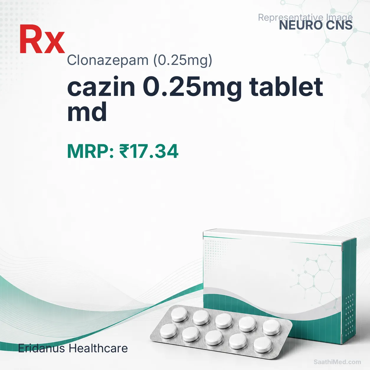 cazin 0.25mg tablet md Allopathy (Clonazepam (0.25mg)) - Uses in Hindi, Side Effects, Substitutes & Price in India